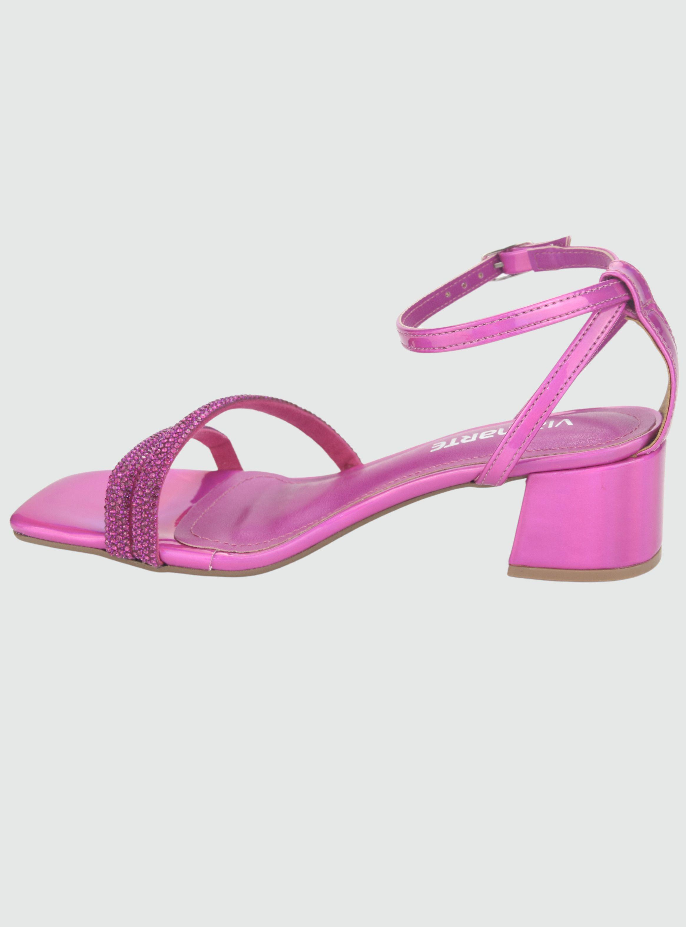 Sandalia Via Marte Mujer 23-9804 Fucsia Casual-1