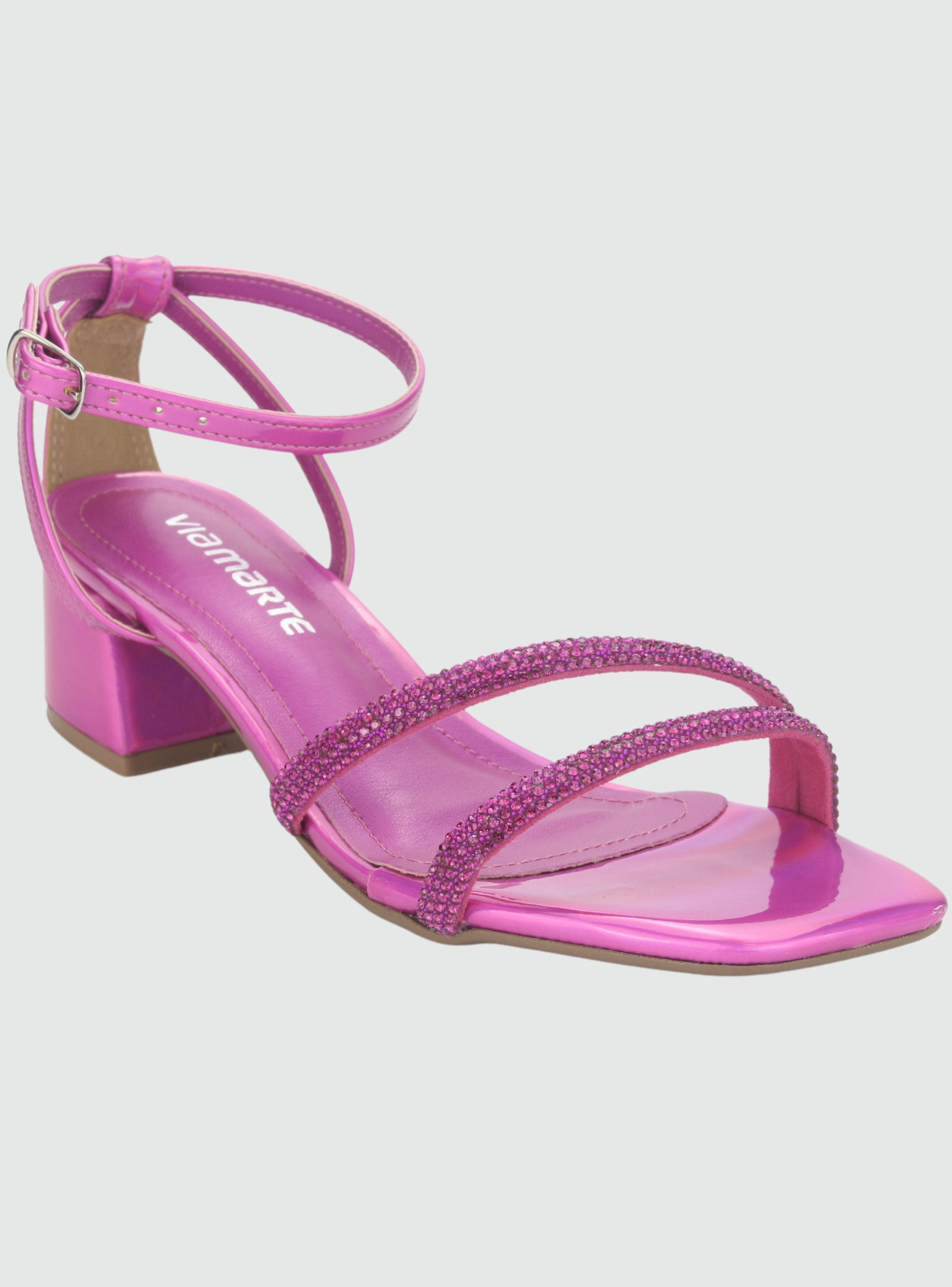 Sandalia Via Marte Mujer 23-9804 Fucsia Casual-2