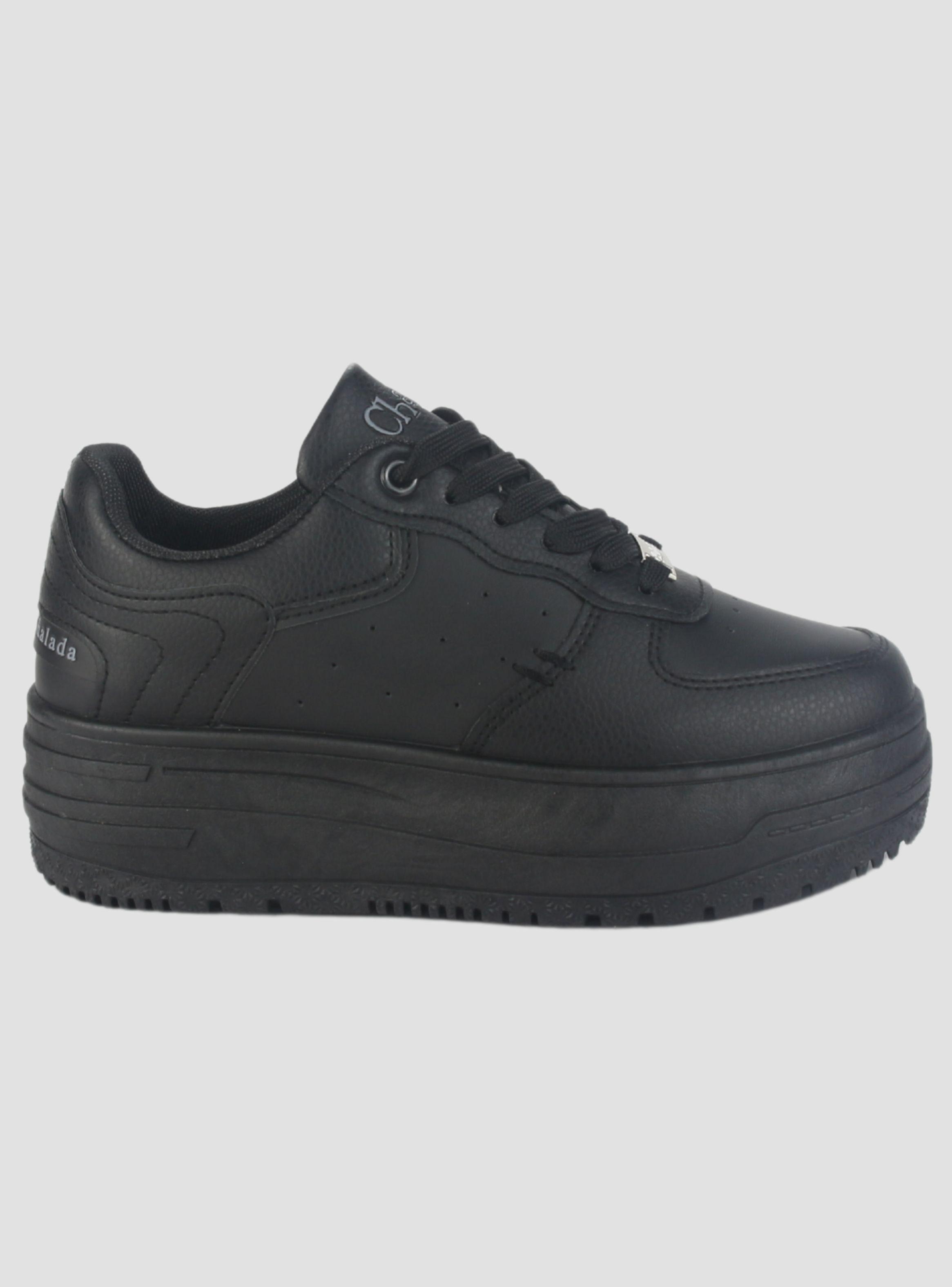 Zapatilla Chalada Mujer Mitsu-3 Negro Urbano-0