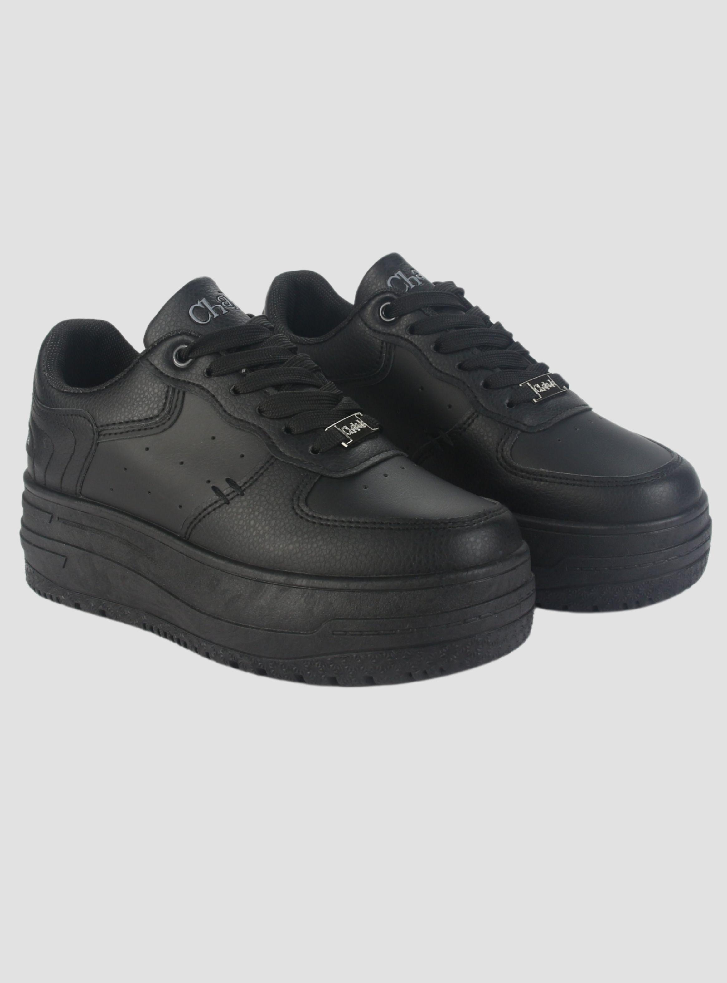 Zapatilla Chalada Mujer Mitsu-3 Negro Urbano-4