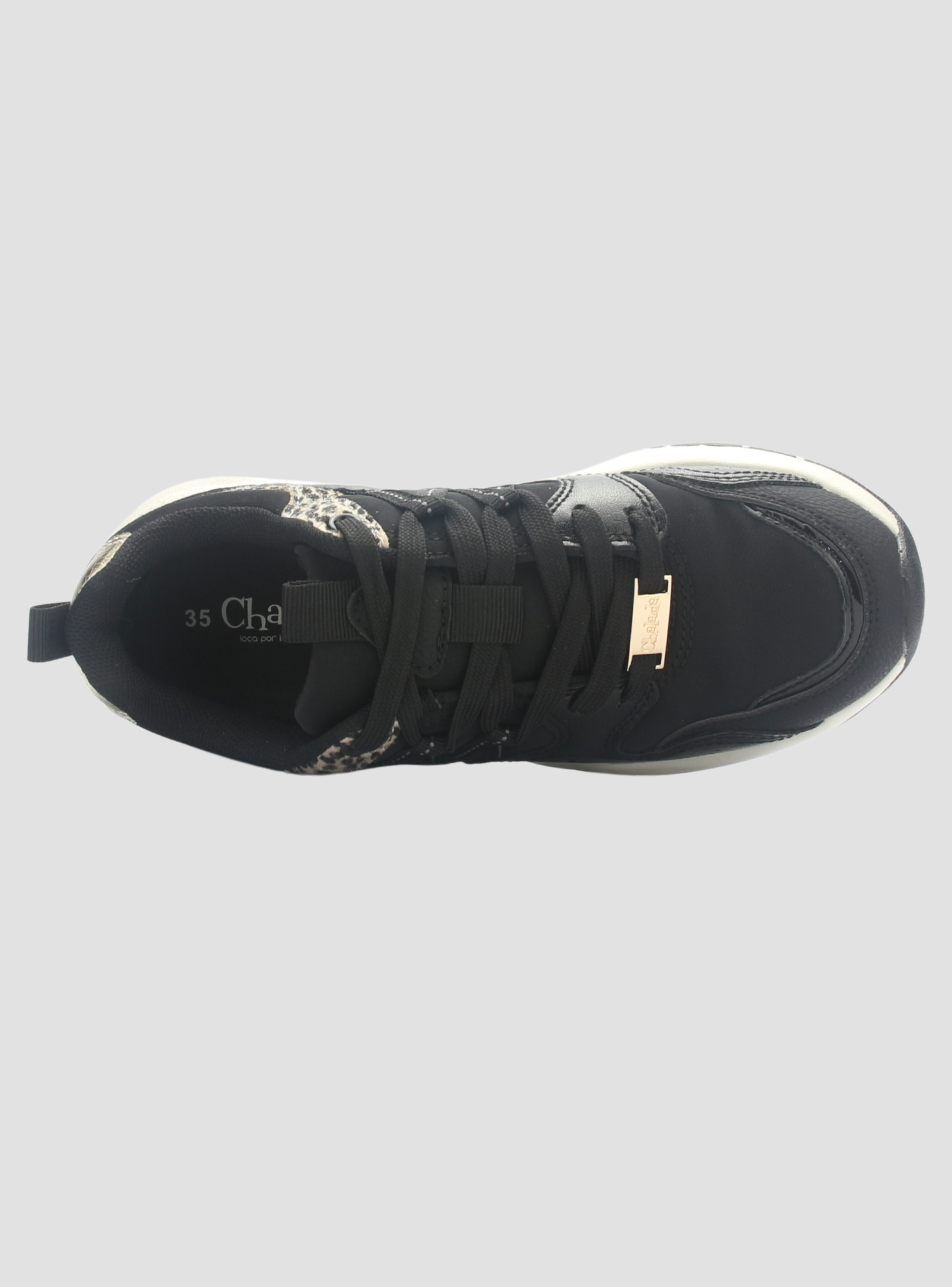 Zapatilla Mujer Chalada Glasgow-1 Negro Urbano-4
