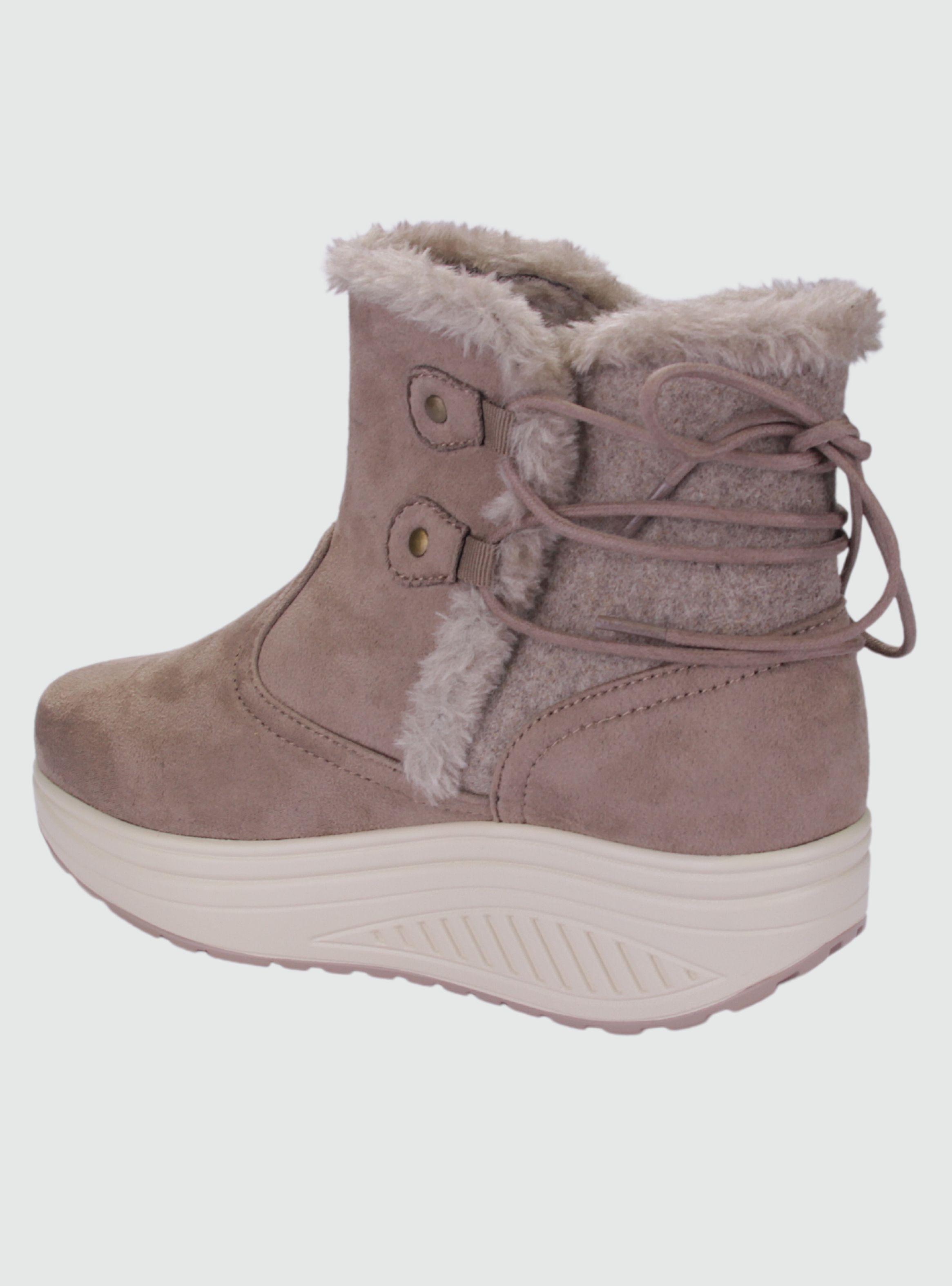 Botin Funway Mujer Tija-17 Beige Casual-1