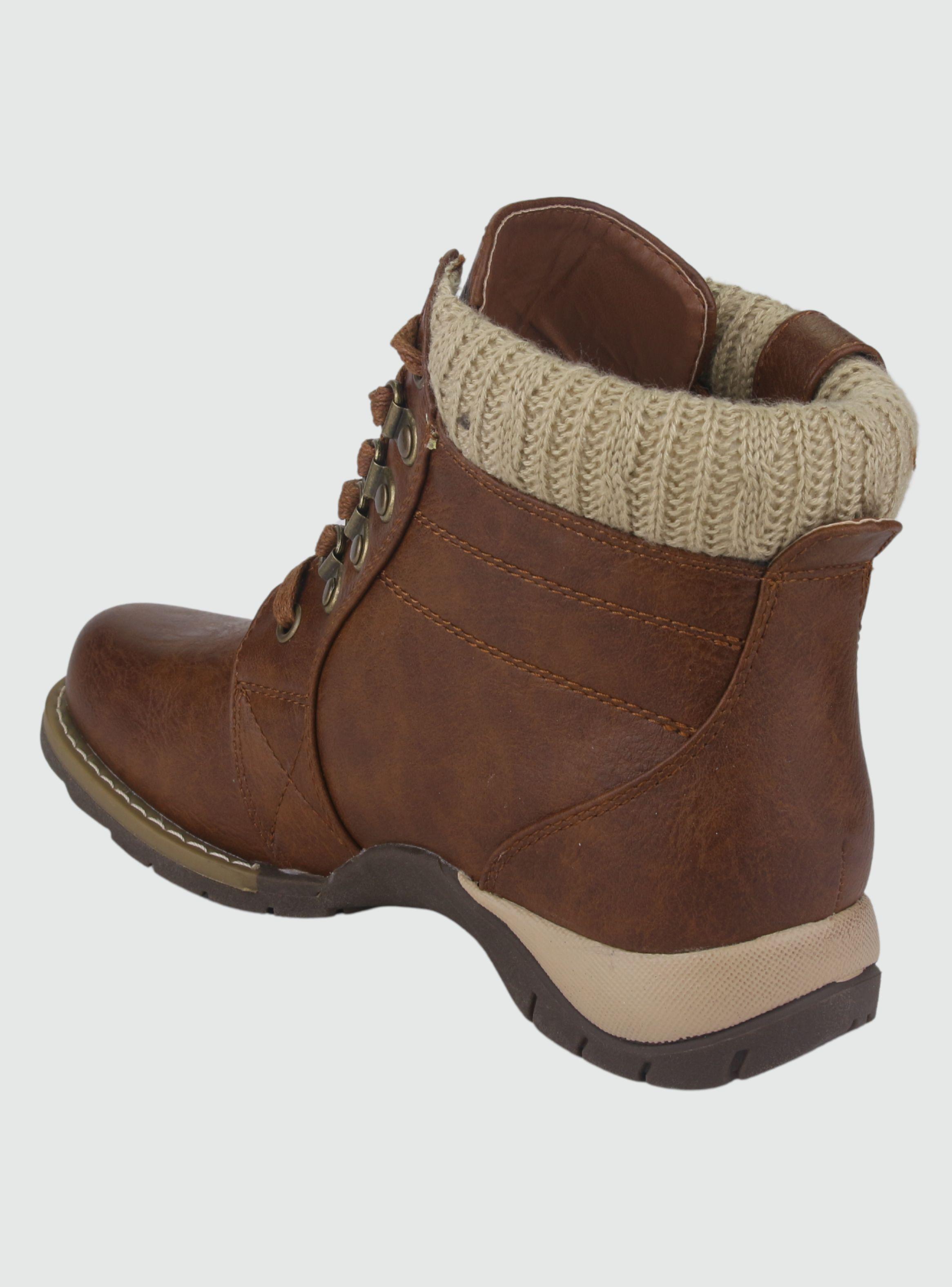 Botin Chalada Mujer Rolo-4 Tostado Casual-3