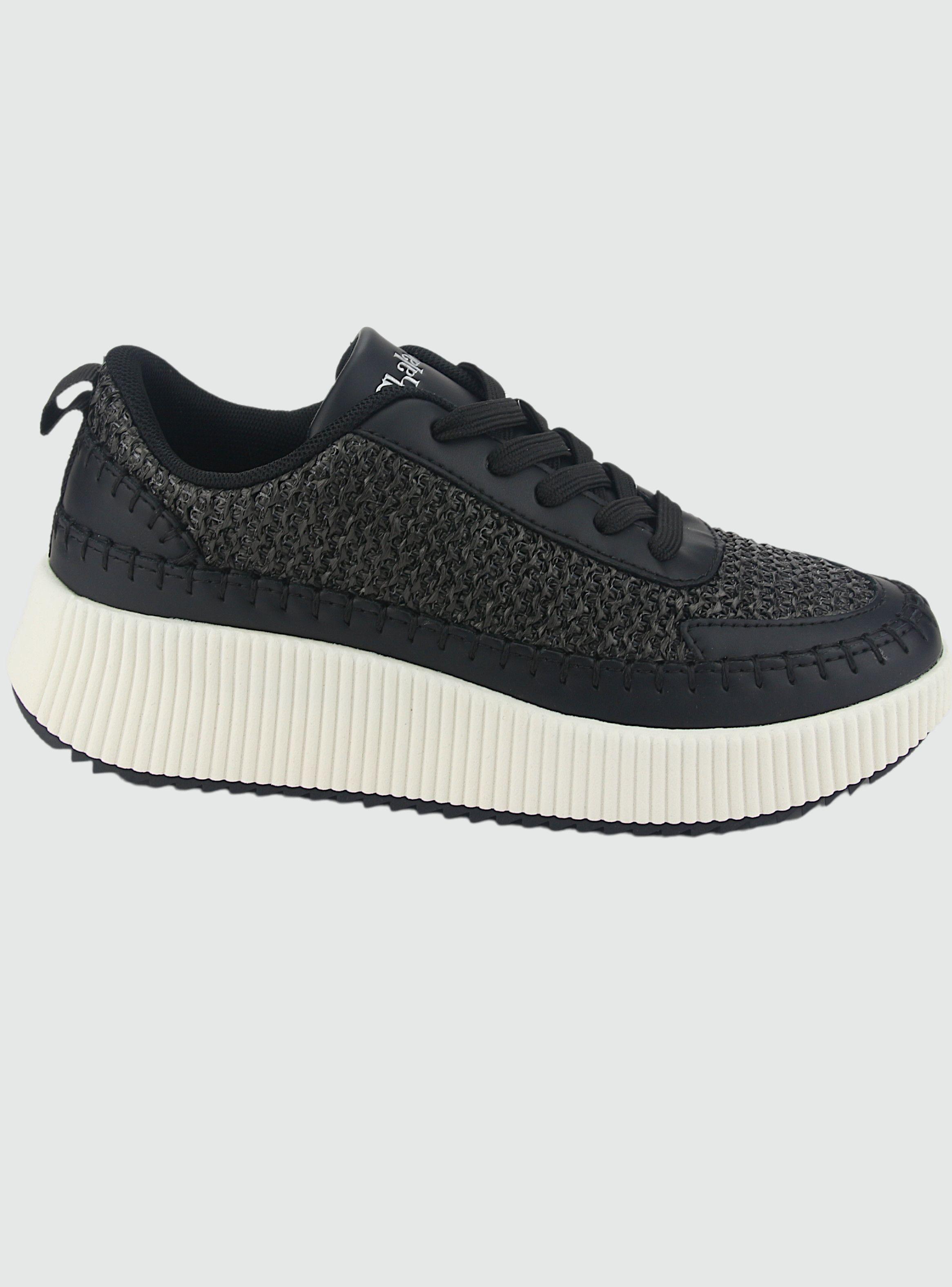 Zapatilla Chalada Mujer Iver-10 Negro Urbano-0