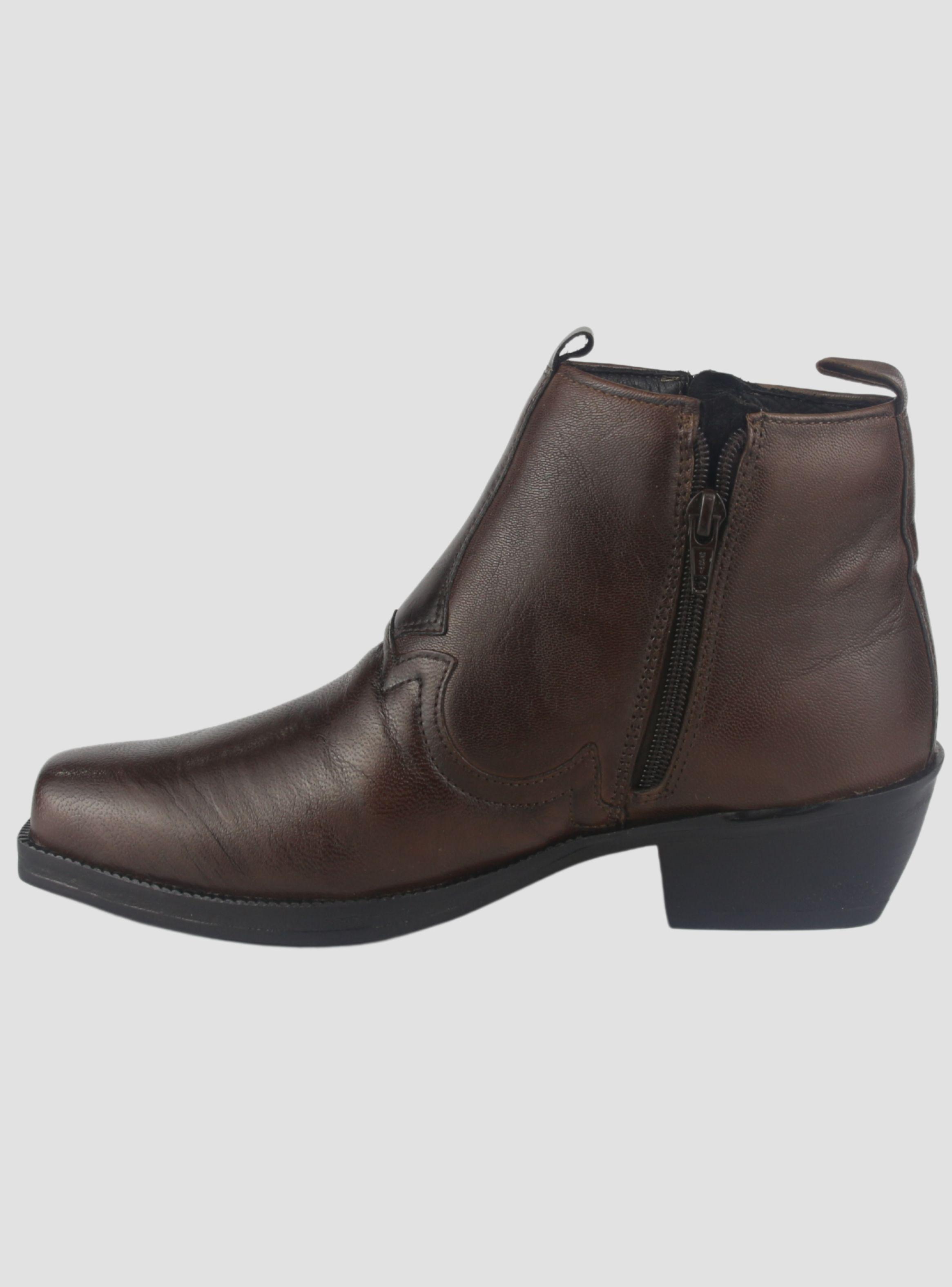 Botin Ferracini Hombre 8907 New Country Café Oscuro Casual-1