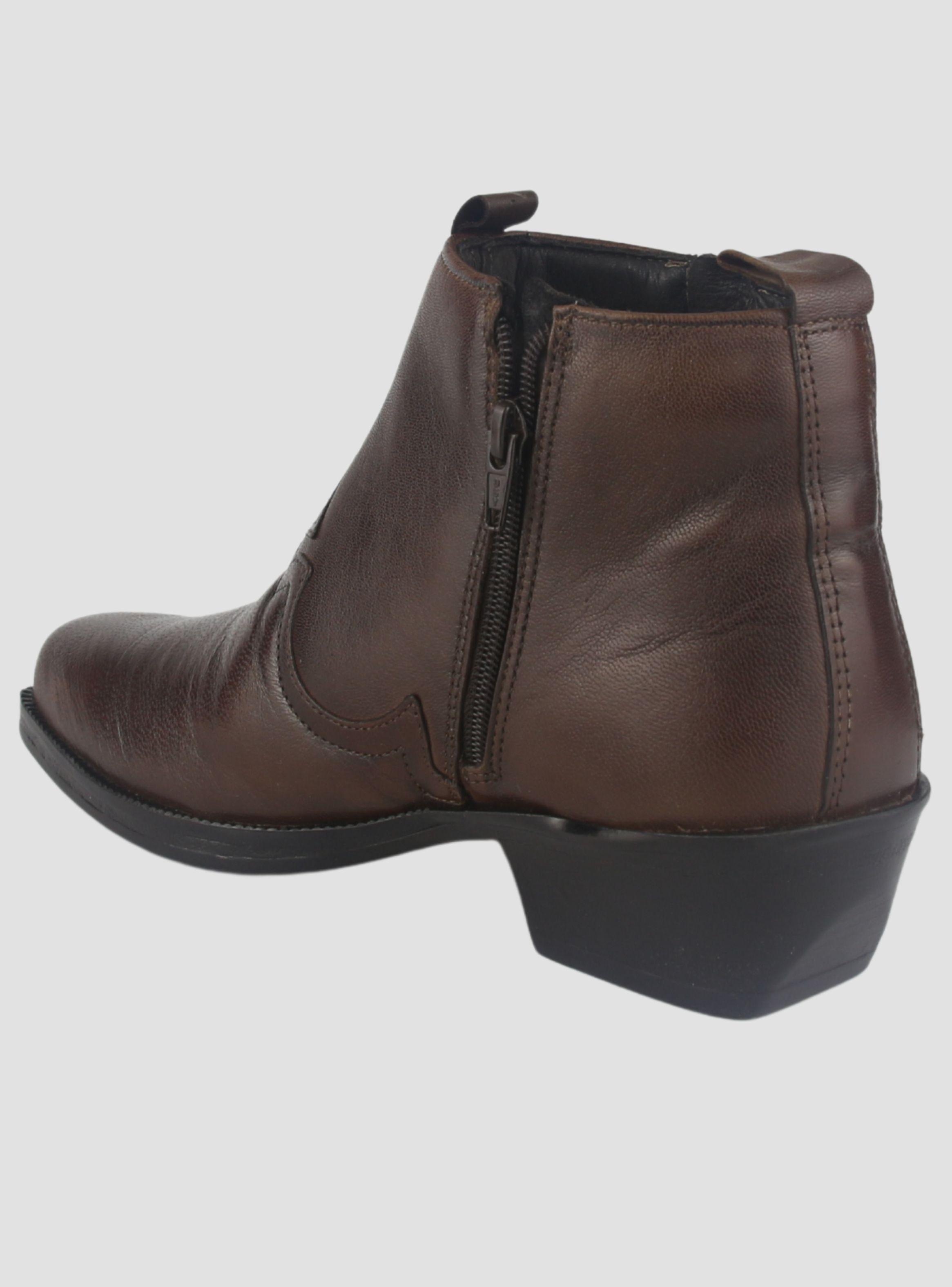 Botin Ferracini Hombre 8907 New Country Café Oscuro Casual-3