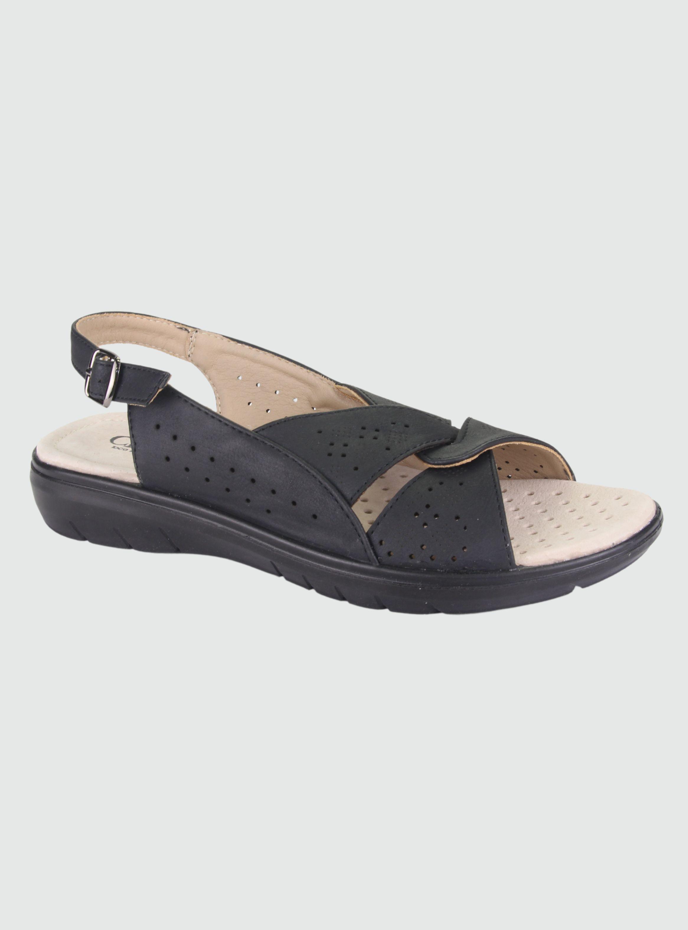 Sandalia Chalada Mujer Fairly-1 Negro Comfort-0