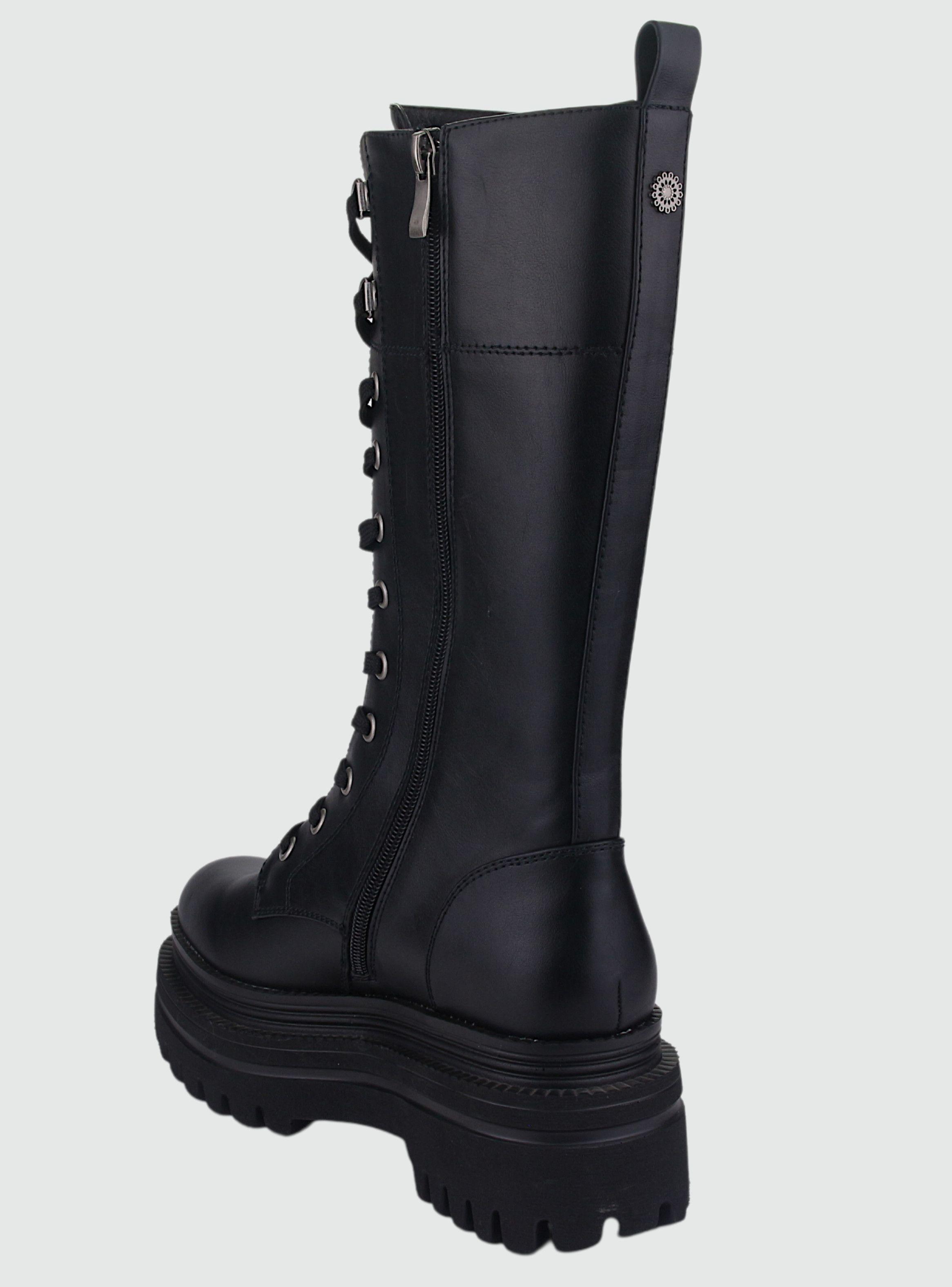 Bota Chalada Mujer Star-1 Negro Casual-3