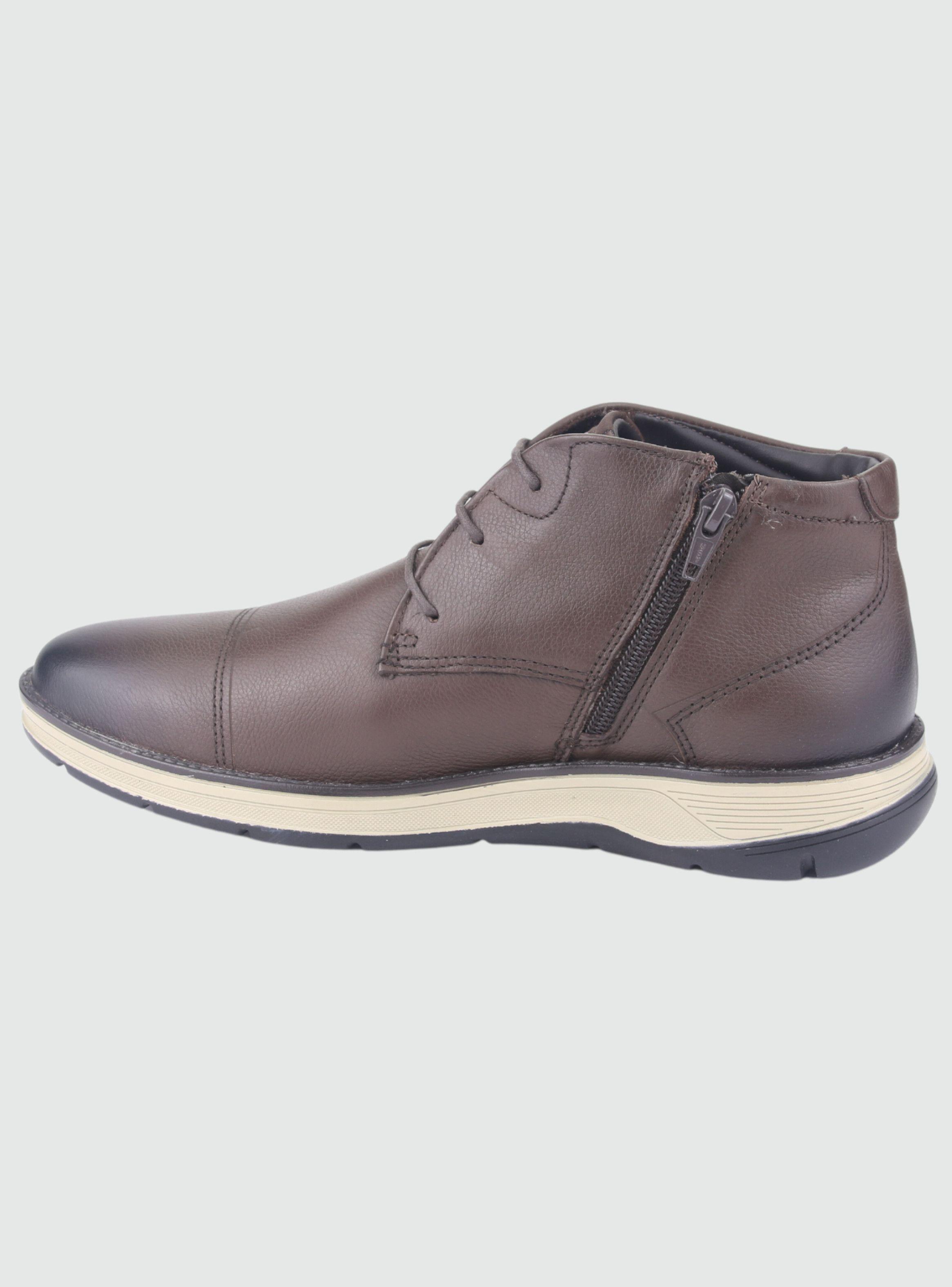 Botin Ferracini Hombre 5542 Fluence Café Claro Casual-1