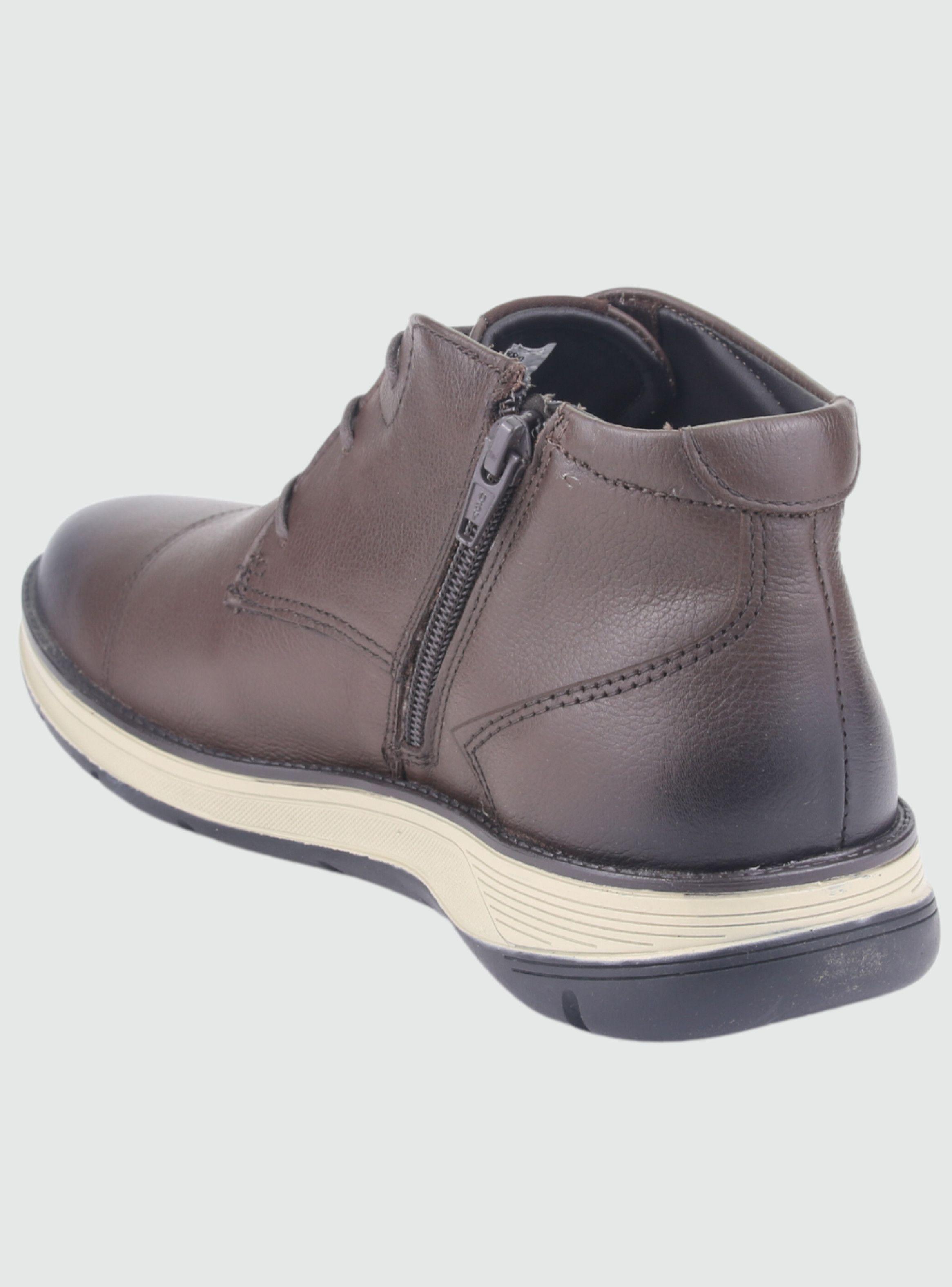 Botin Ferracini Hombre 5542 Fluence Café Claro Casual-2