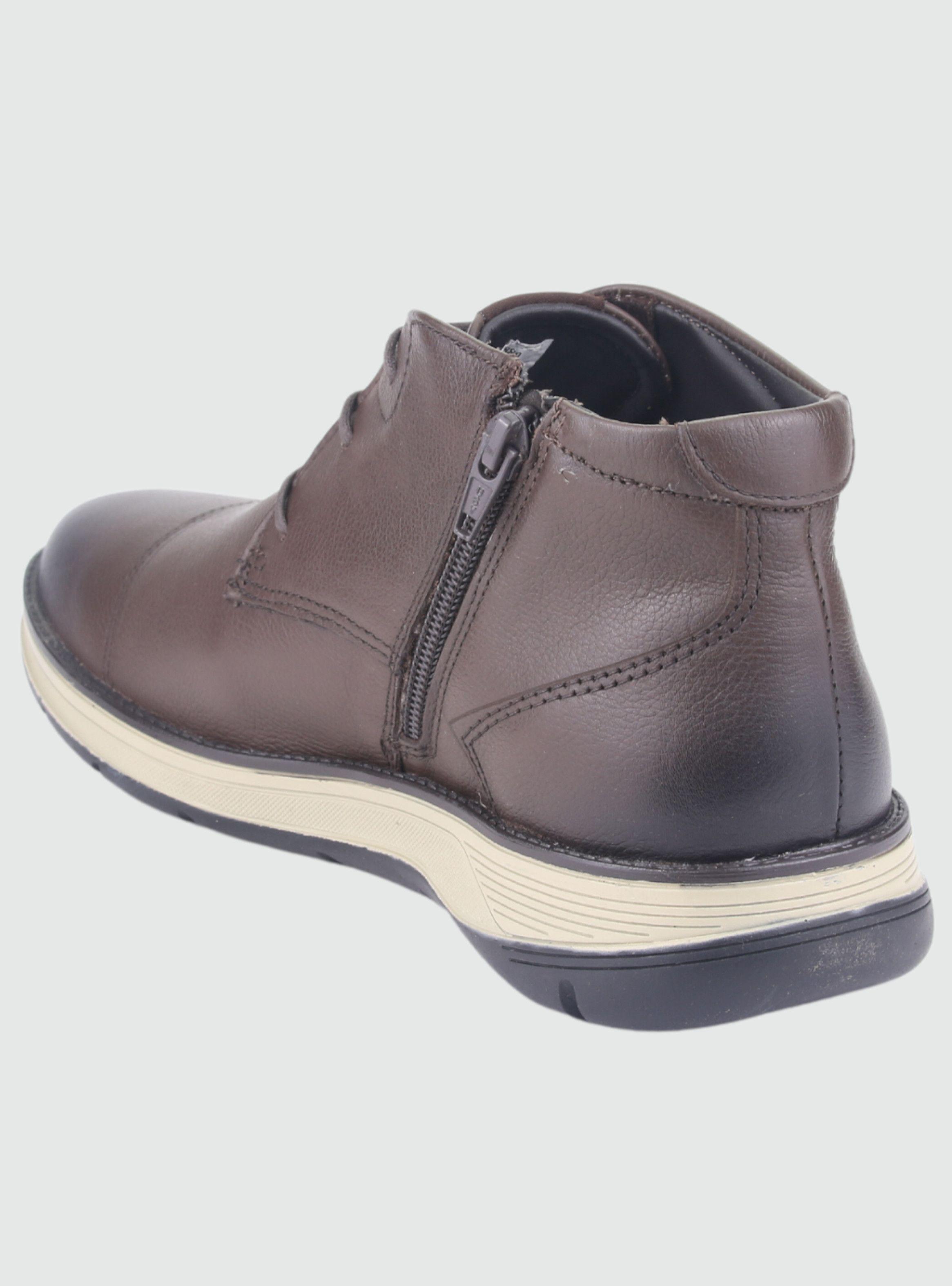 Botin Ferracini Hombre 5542 Fluence Café Claro Casual-3