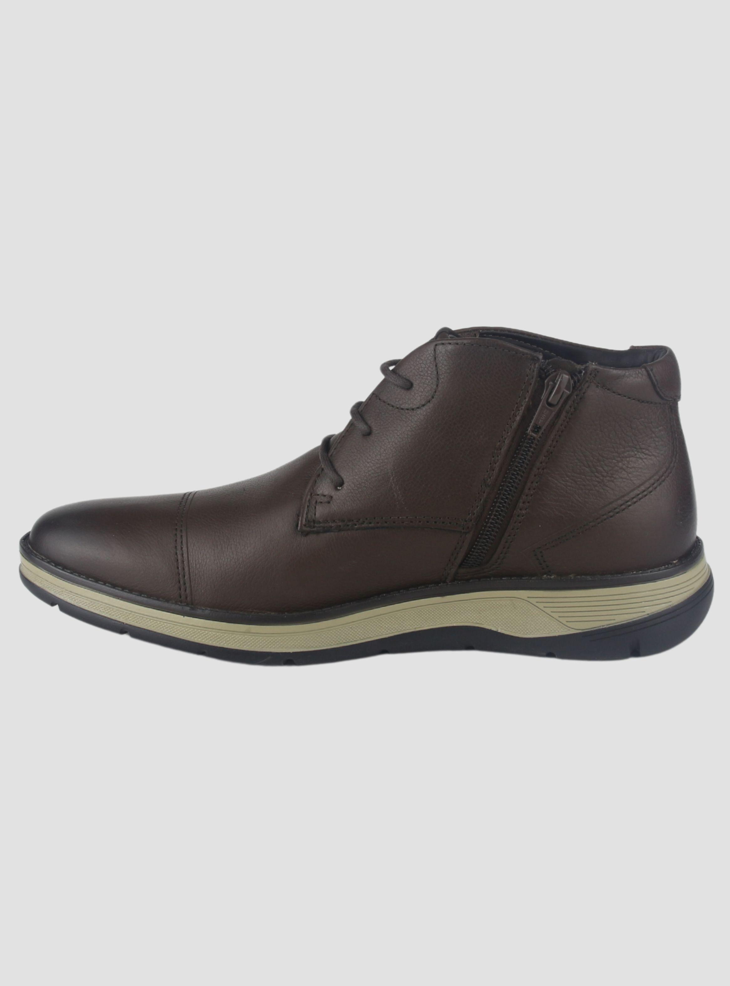 Botin Ferracini Hombre 5542 Fluence Café Claro Casual-1