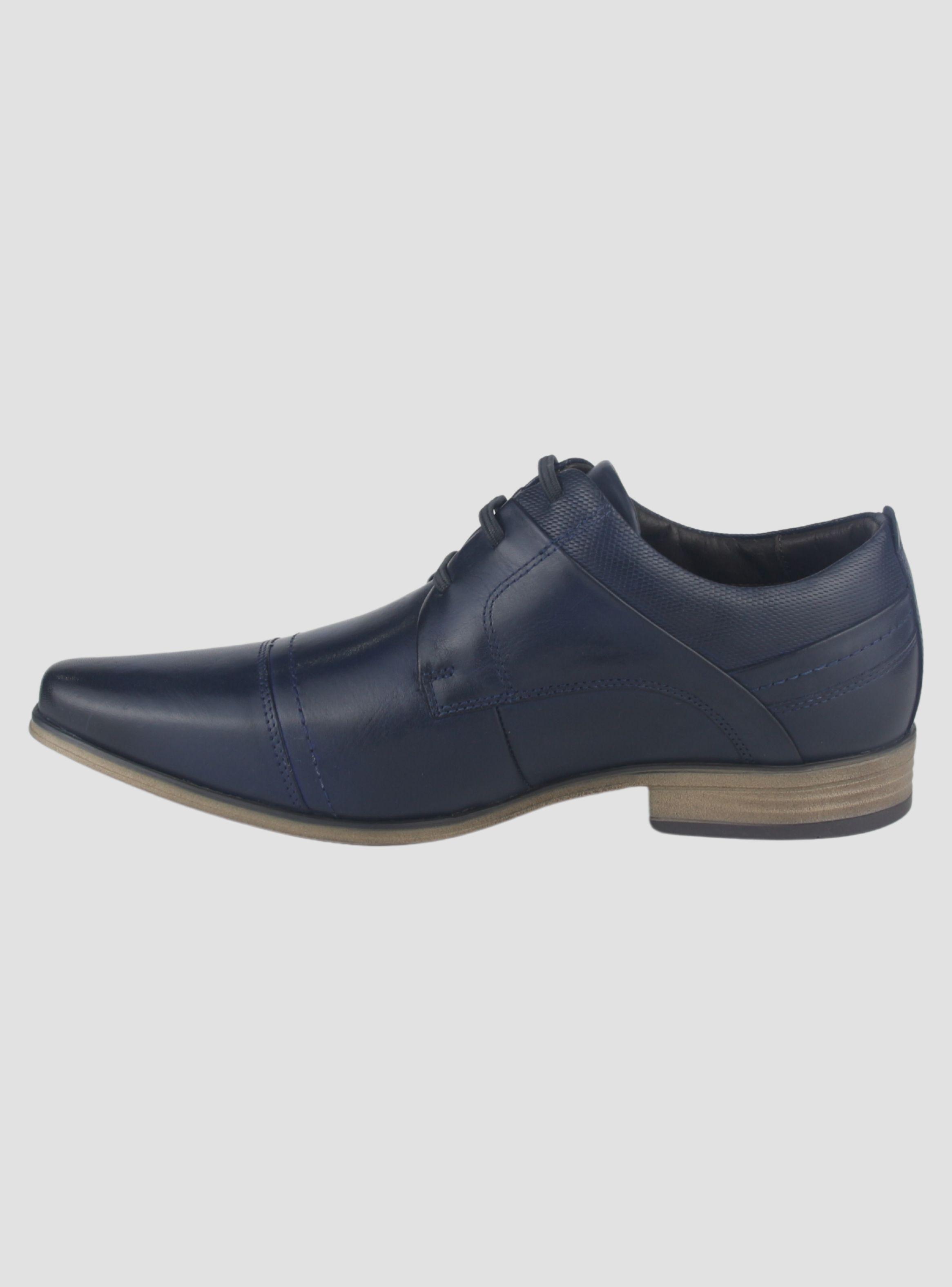 Zapato Ferracini Hombre 6065 Derby Azul Marino Casual-1