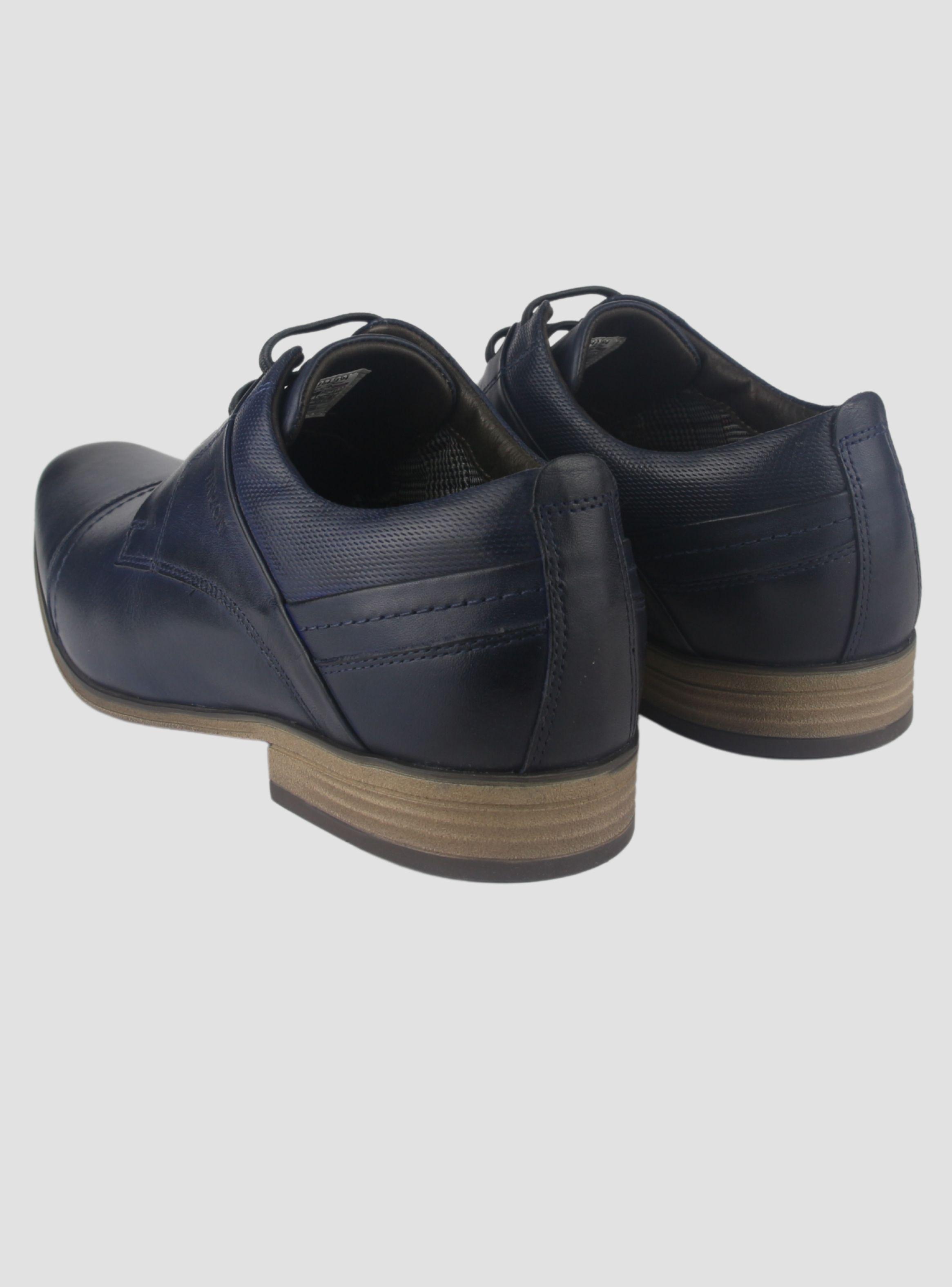 Zapato Ferracini Hombre 6065 Derby Azul Marino Casual-5