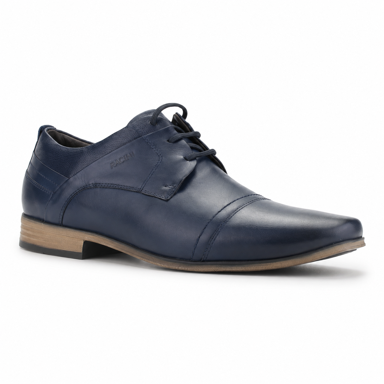 Zapato Ferracini Hombre 6065 Derby Azul Marino Casual-2