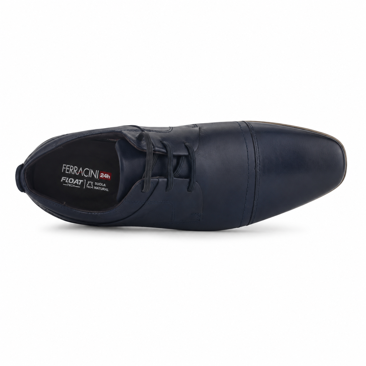 Zapato Ferracini Hombre 6065 Derby Azul Marino Casual-4