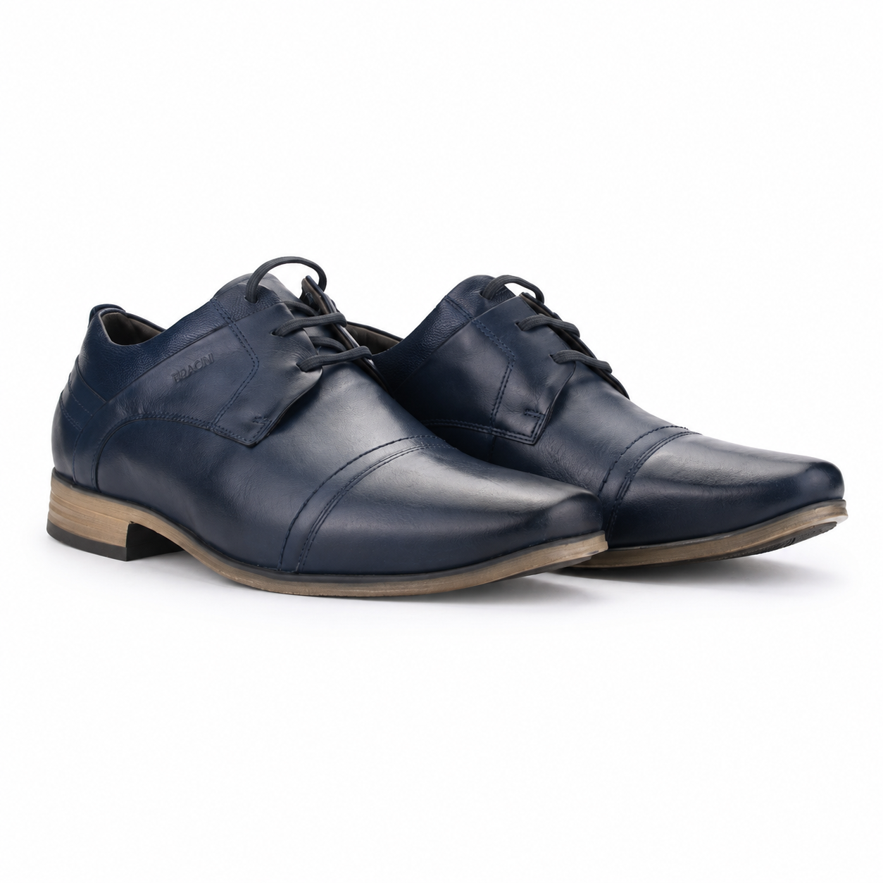 Zapato Ferracini Hombre 6065 Derby Azul Marino Casual-6