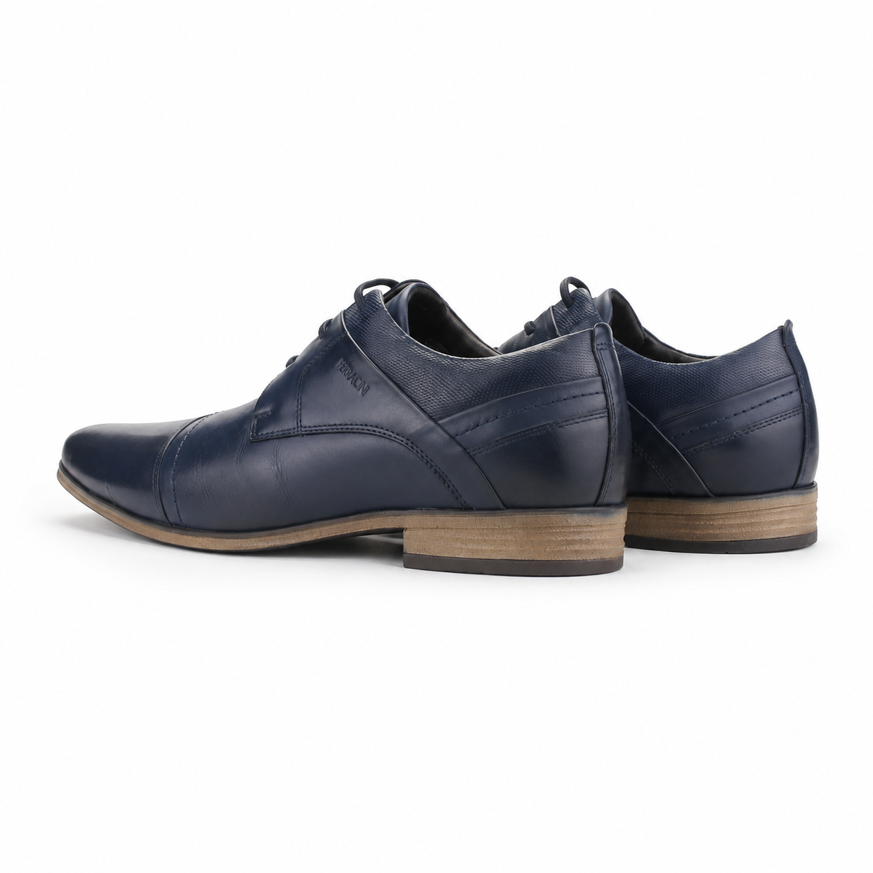 Zapato Ferracini Hombre 6065 Derby Azul Marino Casual-7