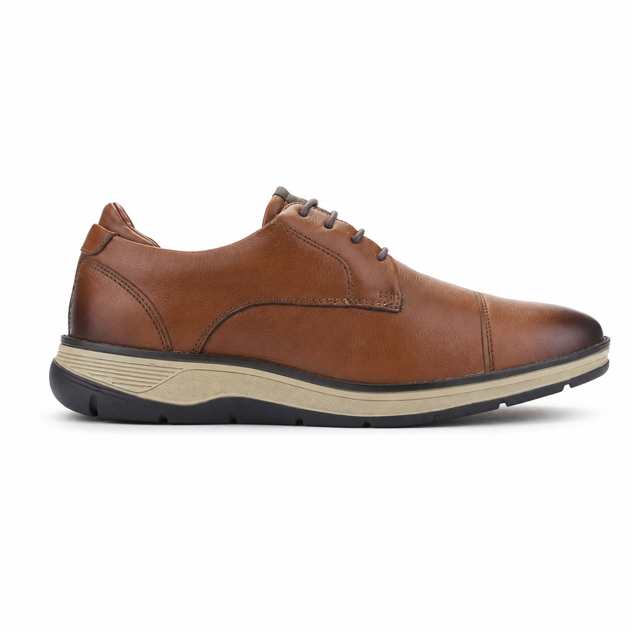 Zapato Ferracini Hombre 5541 Fluence Café Claro Casual-0