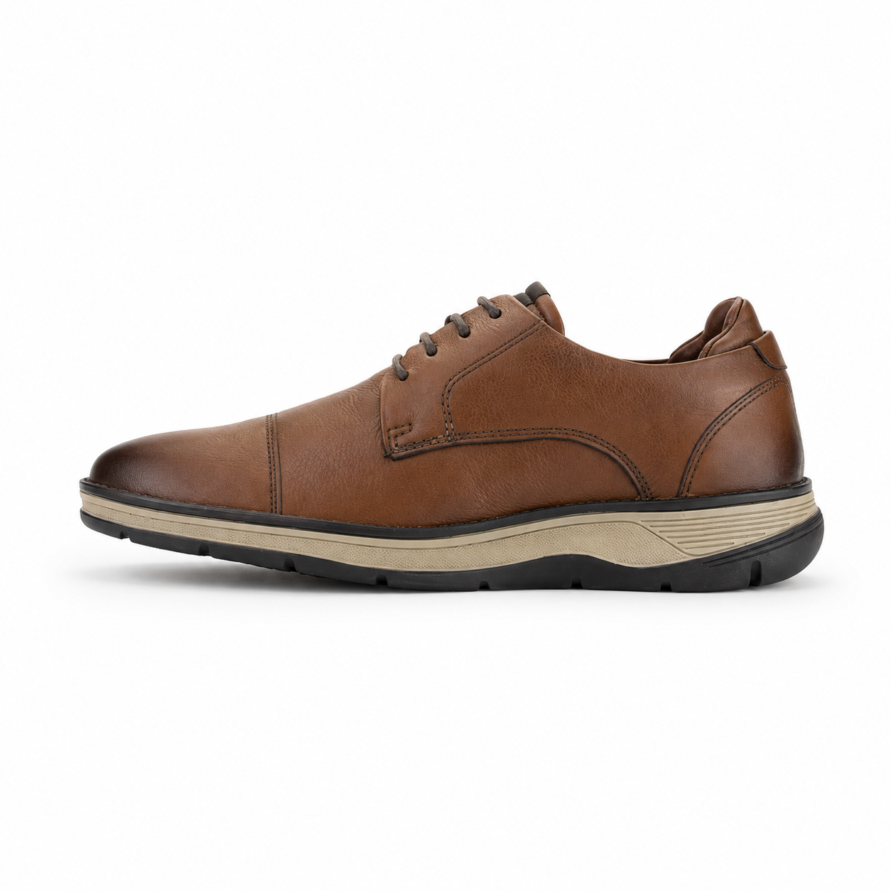 Zapato Ferracini Hombre 5541 Fluence Café Claro Casual-1