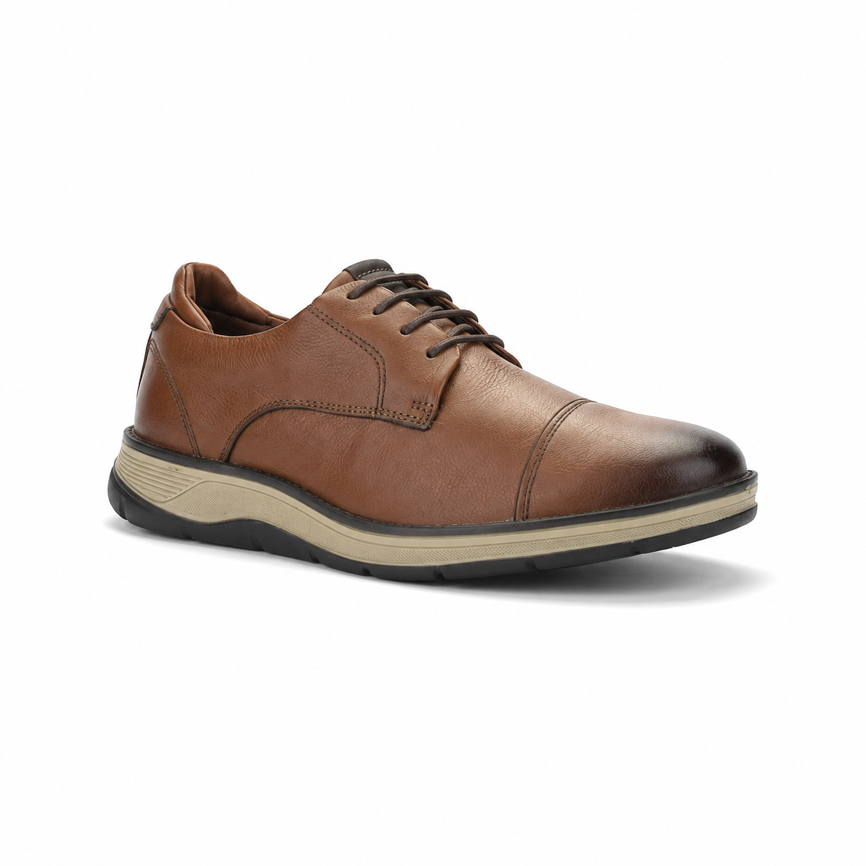 Zapato Ferracini Hombre 5541 Fluence Café Claro Casual-2