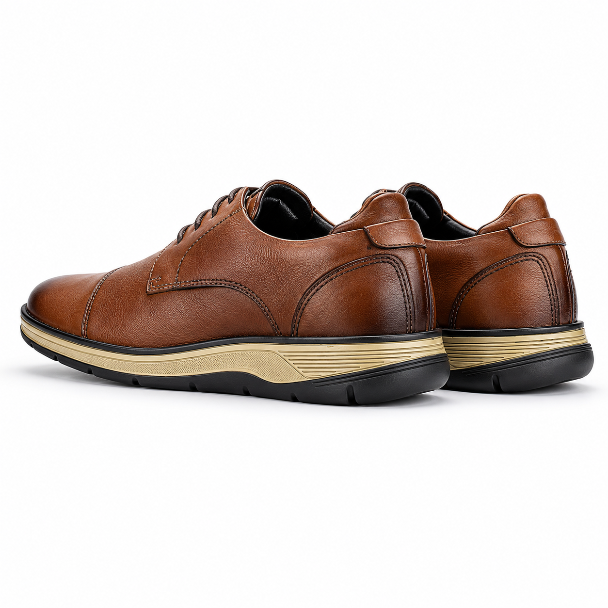 Zapato Ferracini Hombre 5541 Fluence Café Claro Casual-6