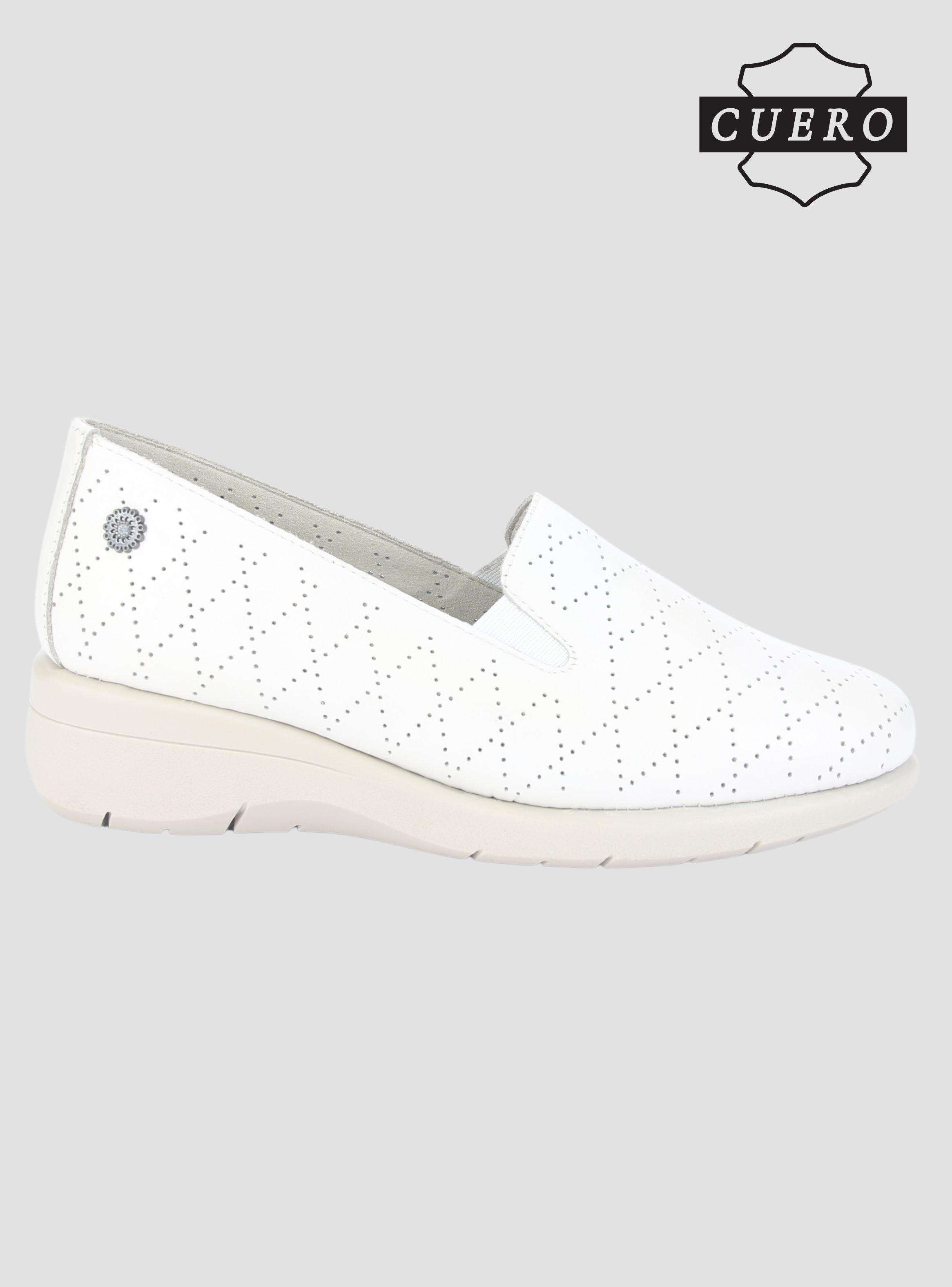 Mocasin de Cuero Chalada Mujer Cala-2 Beige Casual-1