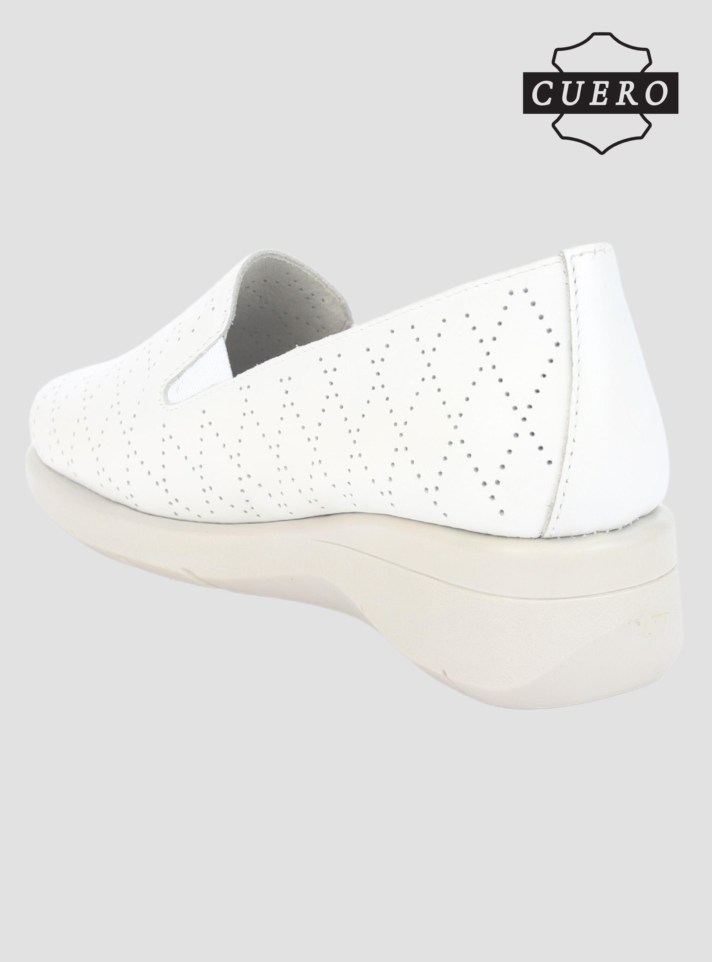 Mocasin de Cuero Chalada Mujer Cala-2 Beige Casual-4