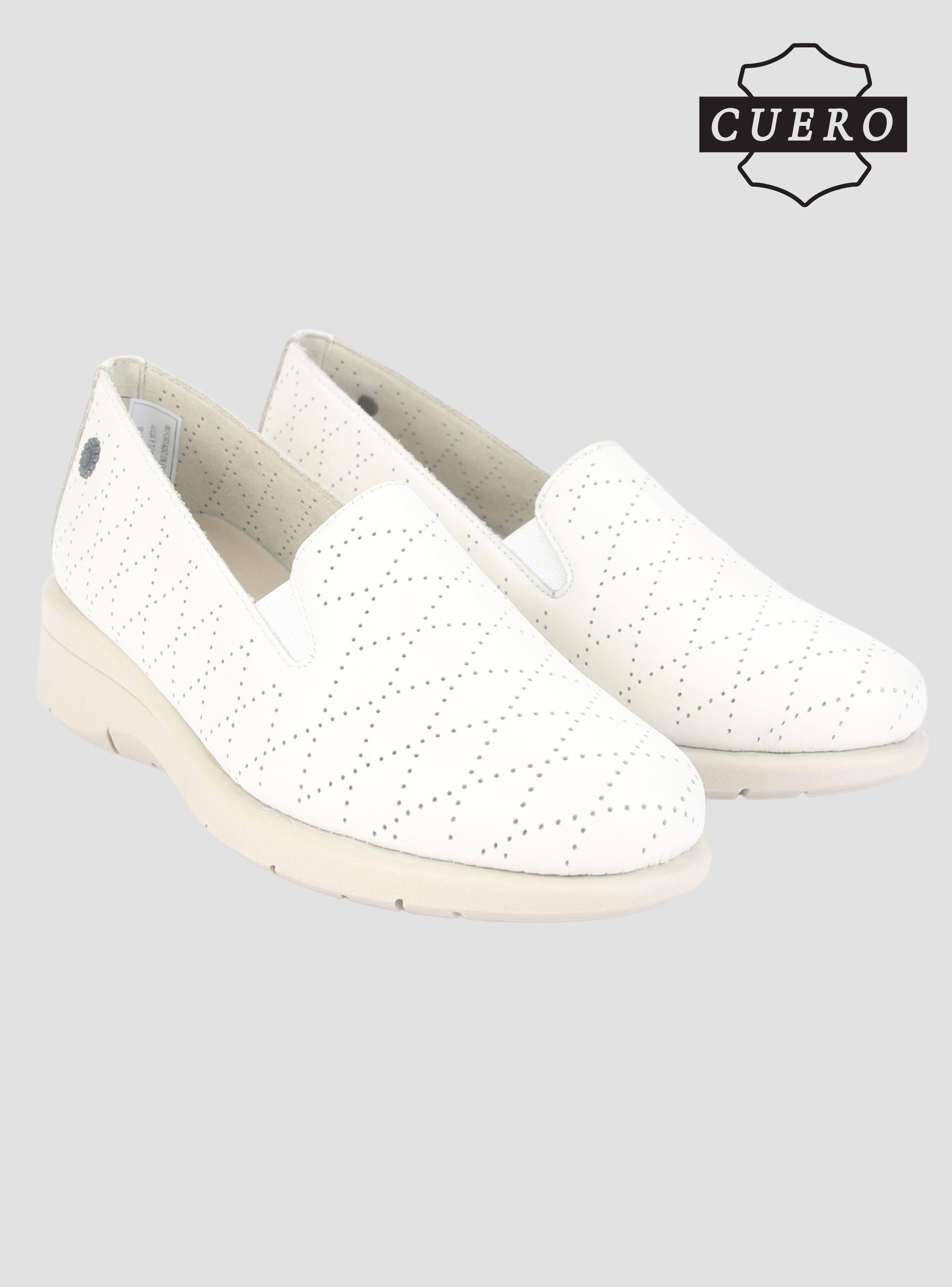Mocasin de Cuero Chalada Mujer Cala-2 Beige Casual-5