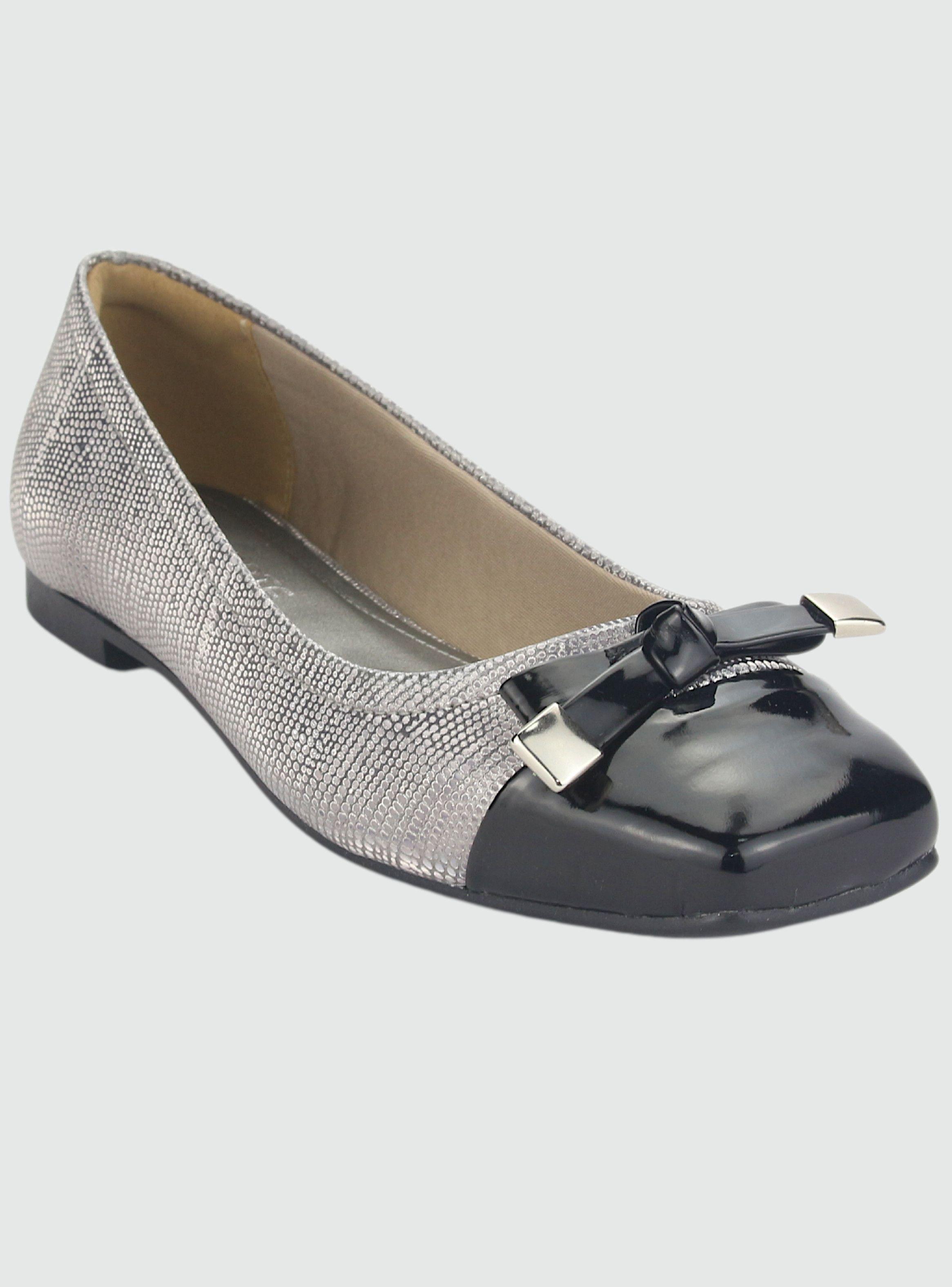 Zapato Via Marte Mujer 23-13207 Preto/Pewter Casual-2