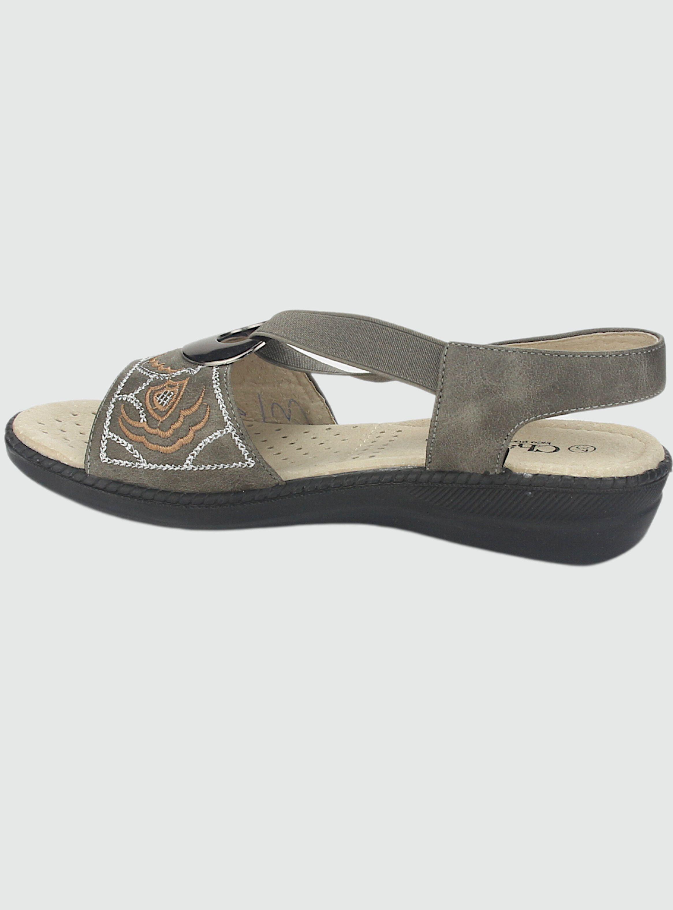 Sandalia Chalada Mujer Lena-3 Gris Comfort-1