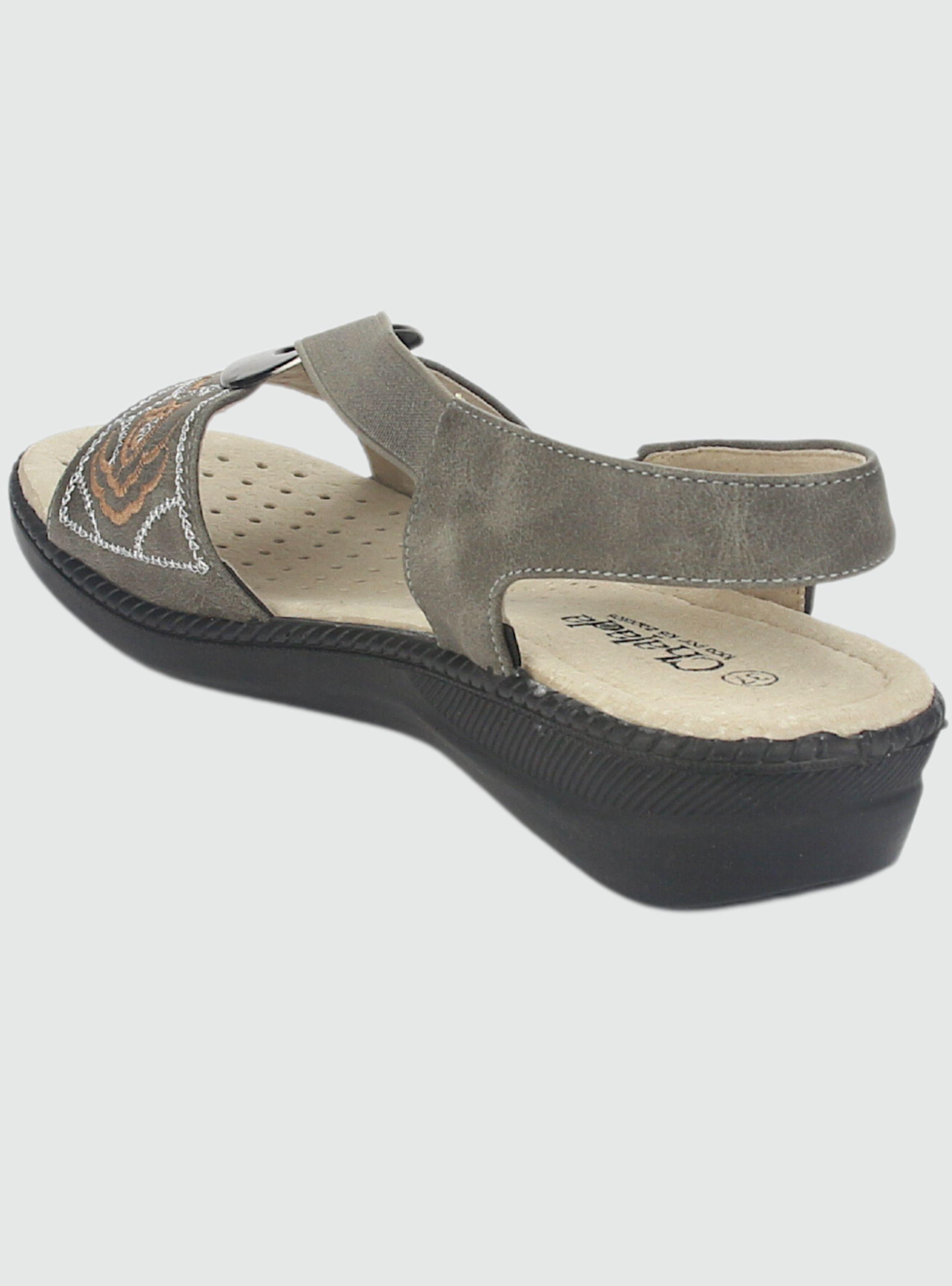 Sandalia Chalada Mujer Lena-3 Gris Comfort-3