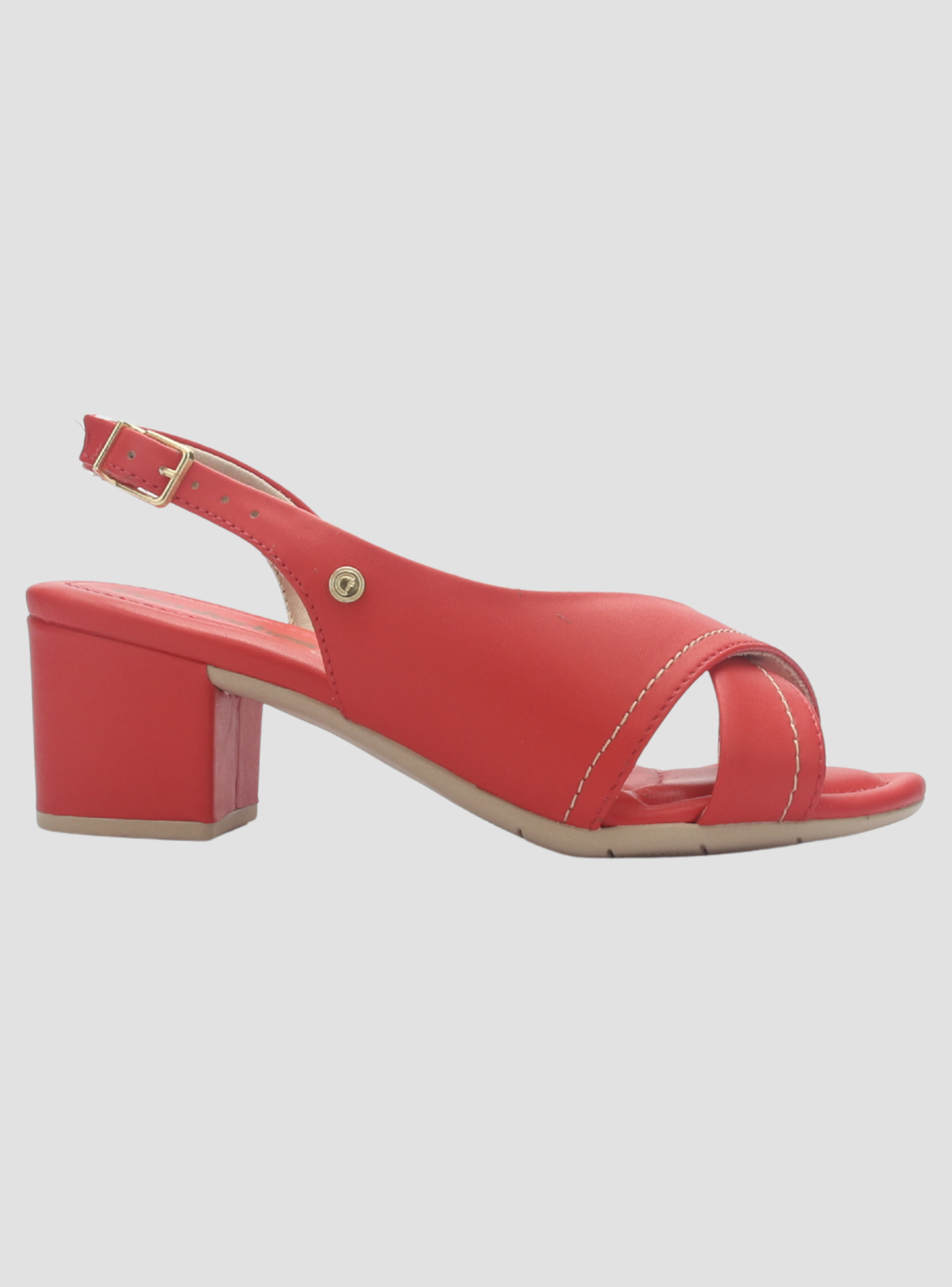 Sandalia Mujer Rojo Comfortflex 2557404 Casual-0