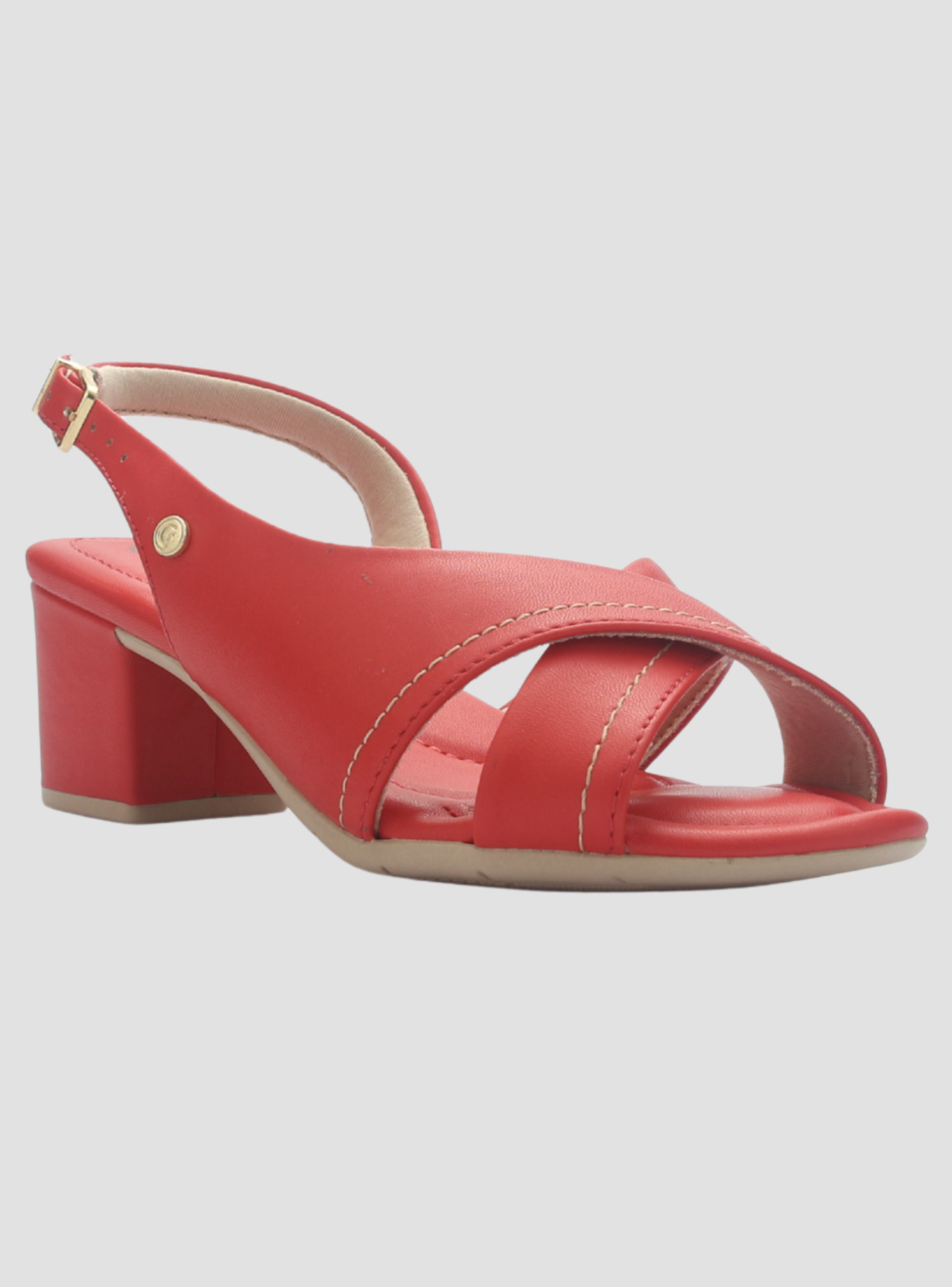 Sandalia Mujer Rojo Comfortflex 2557404 Casual-2