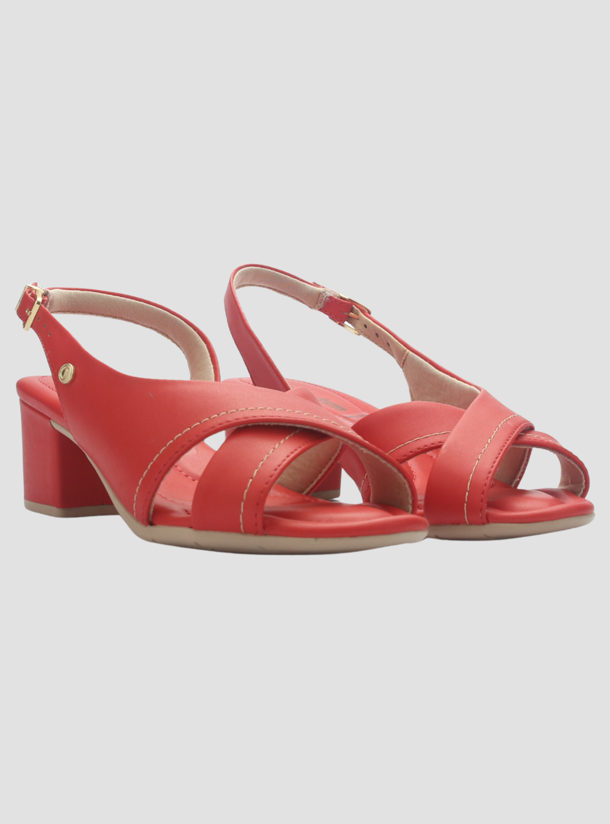 Sandalia Mujer Rojo Comfortflex 2557404 Casual-5