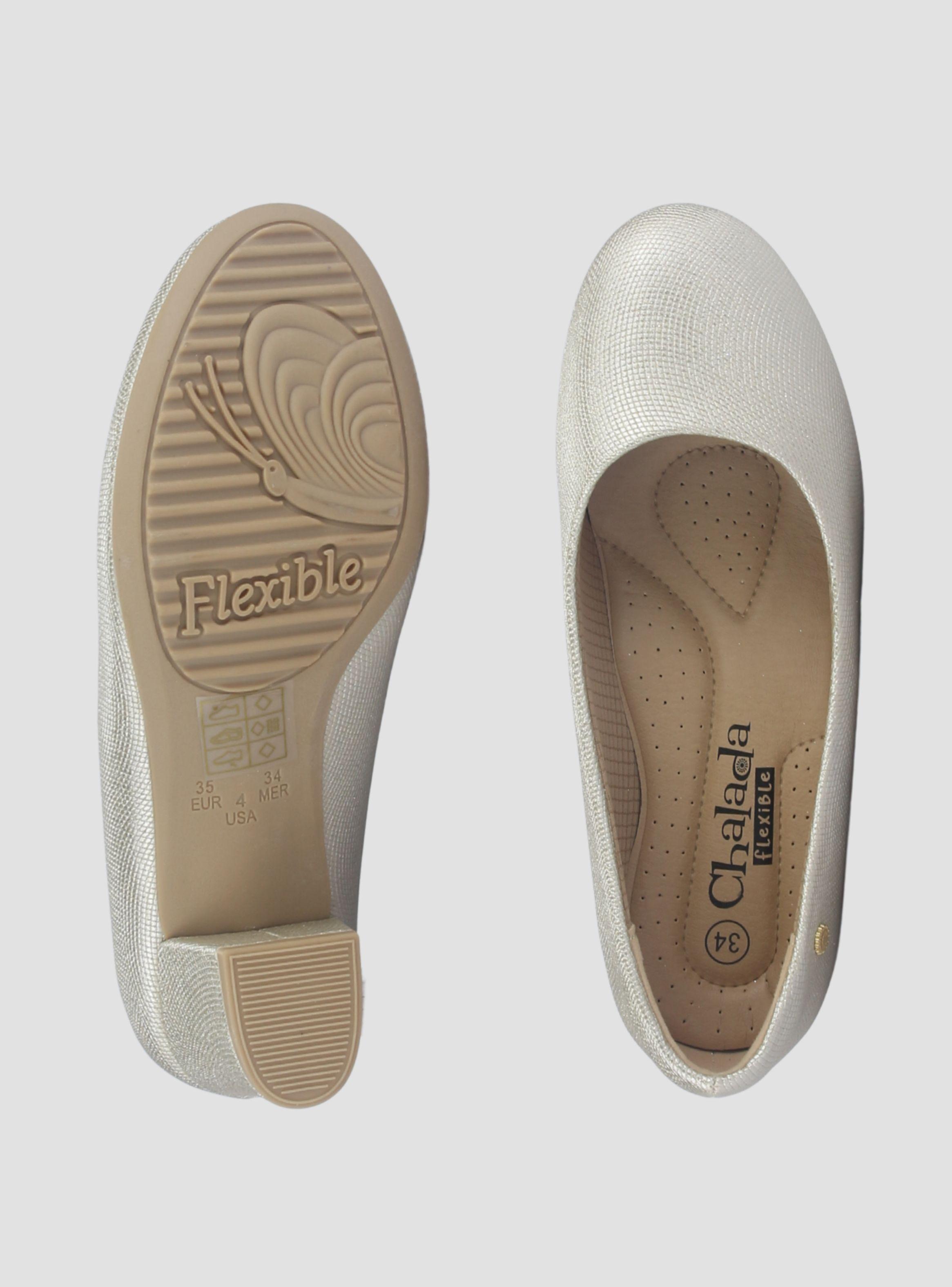 Zapato Mujer Chalada Flexi-70 Dorado Casual-6