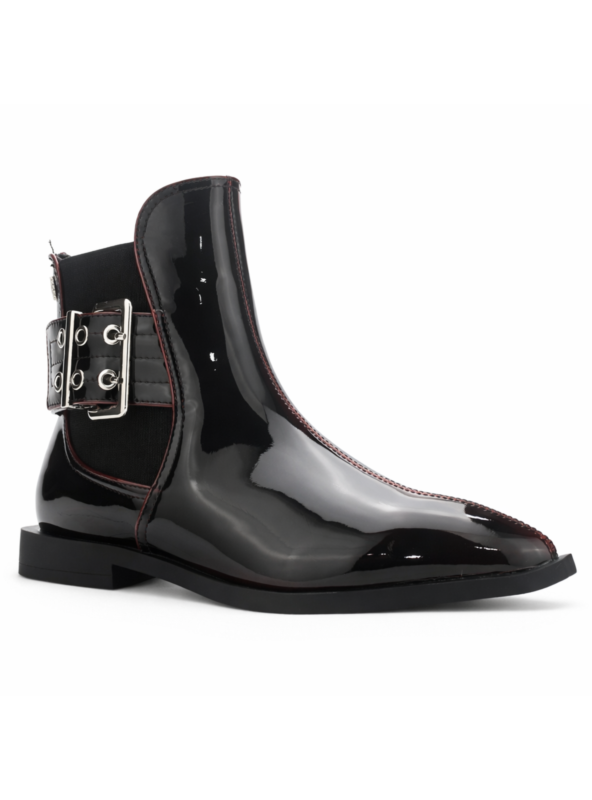 Botin Burdeo Mujer Casual Chalada Slik-2