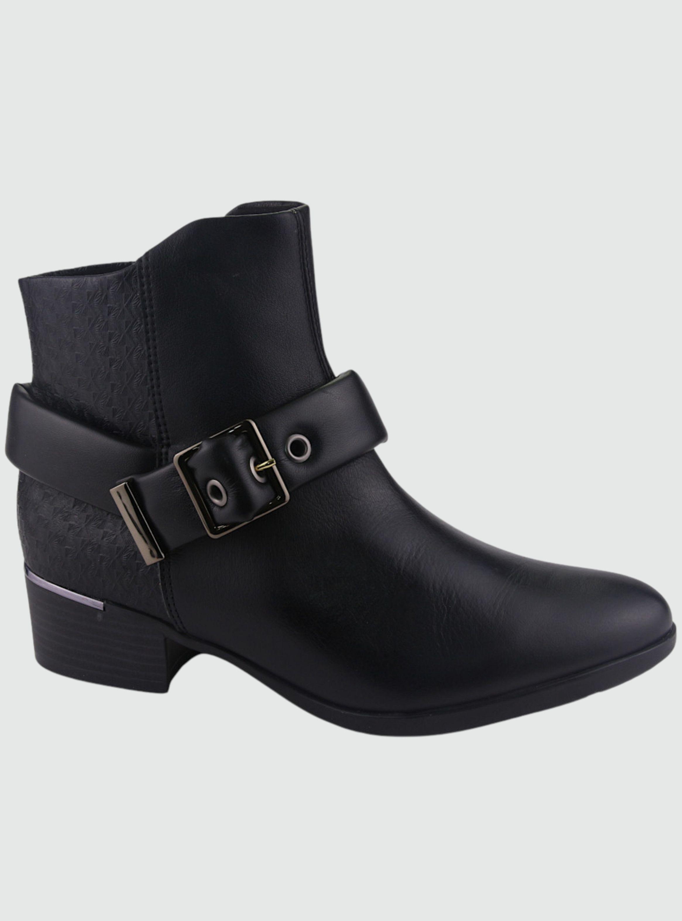 Botin Comfortflex Mujer 2269303 Negro Moda-0