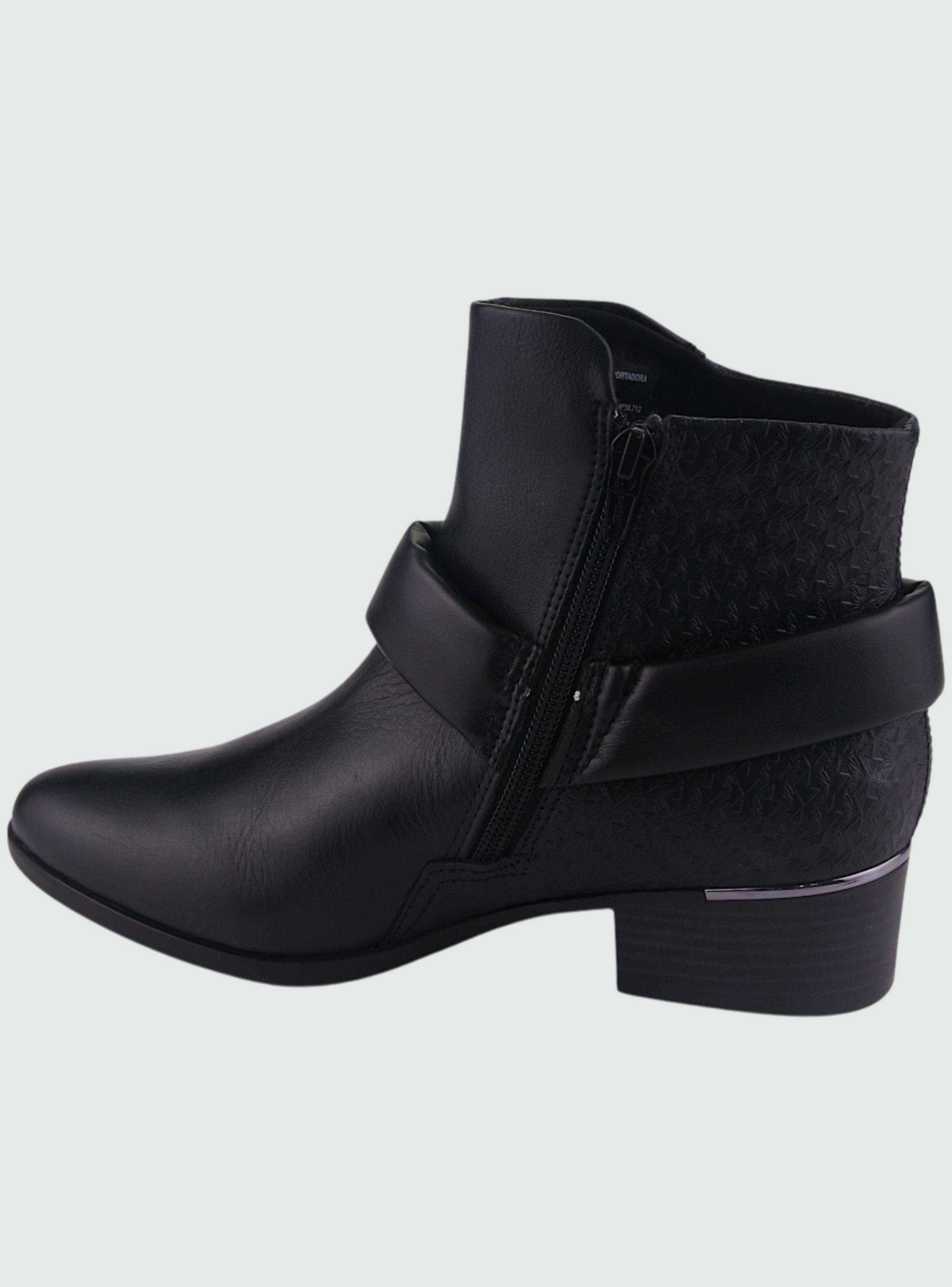 Botin Comfortflex Mujer 2269303 Negro Moda-1