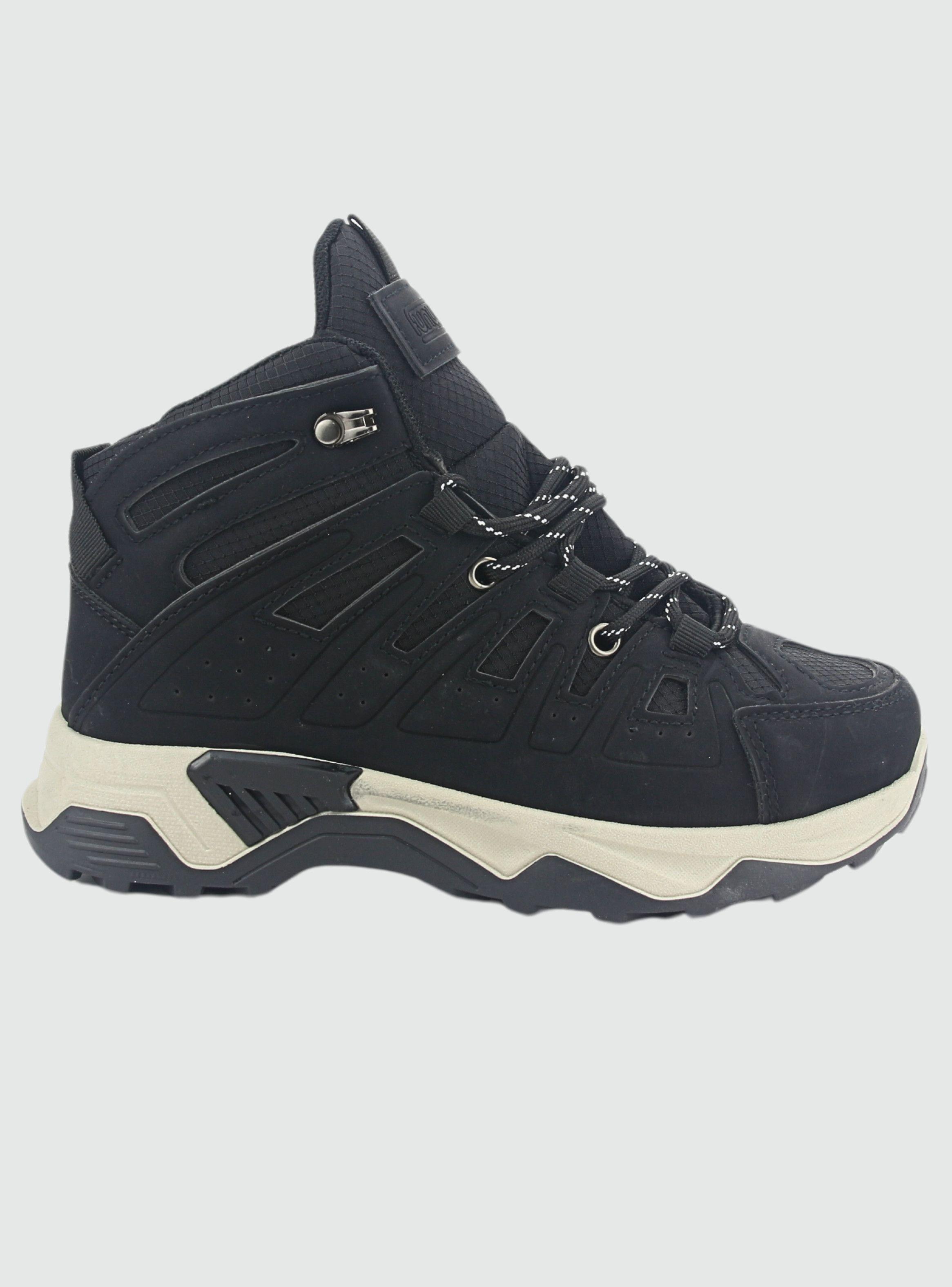 Zapatilla Chalada Mujer Pangui-1 Negro Urbano-0