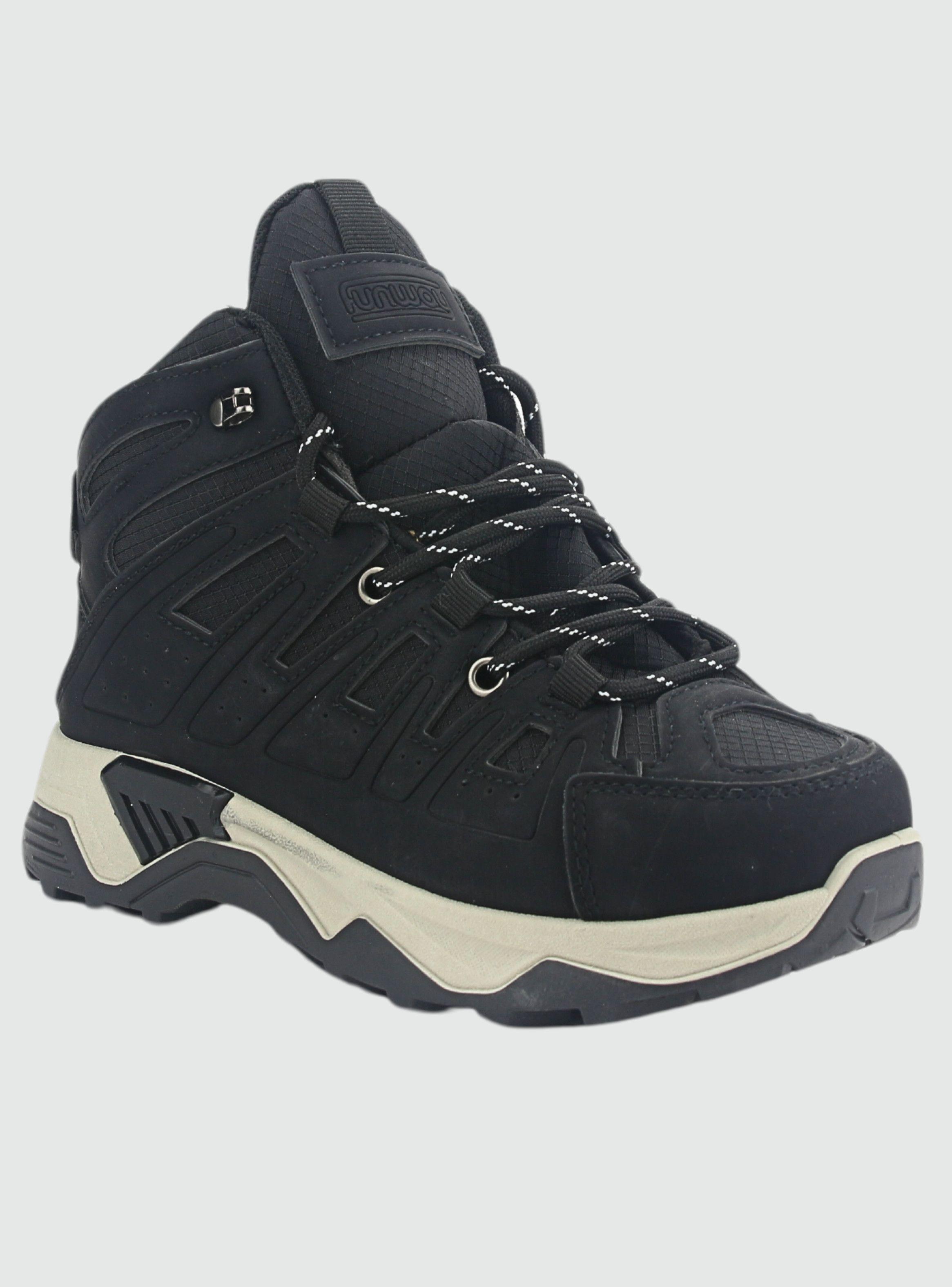Zapatilla Chalada Mujer Pangui-1 Negro Urbano-2