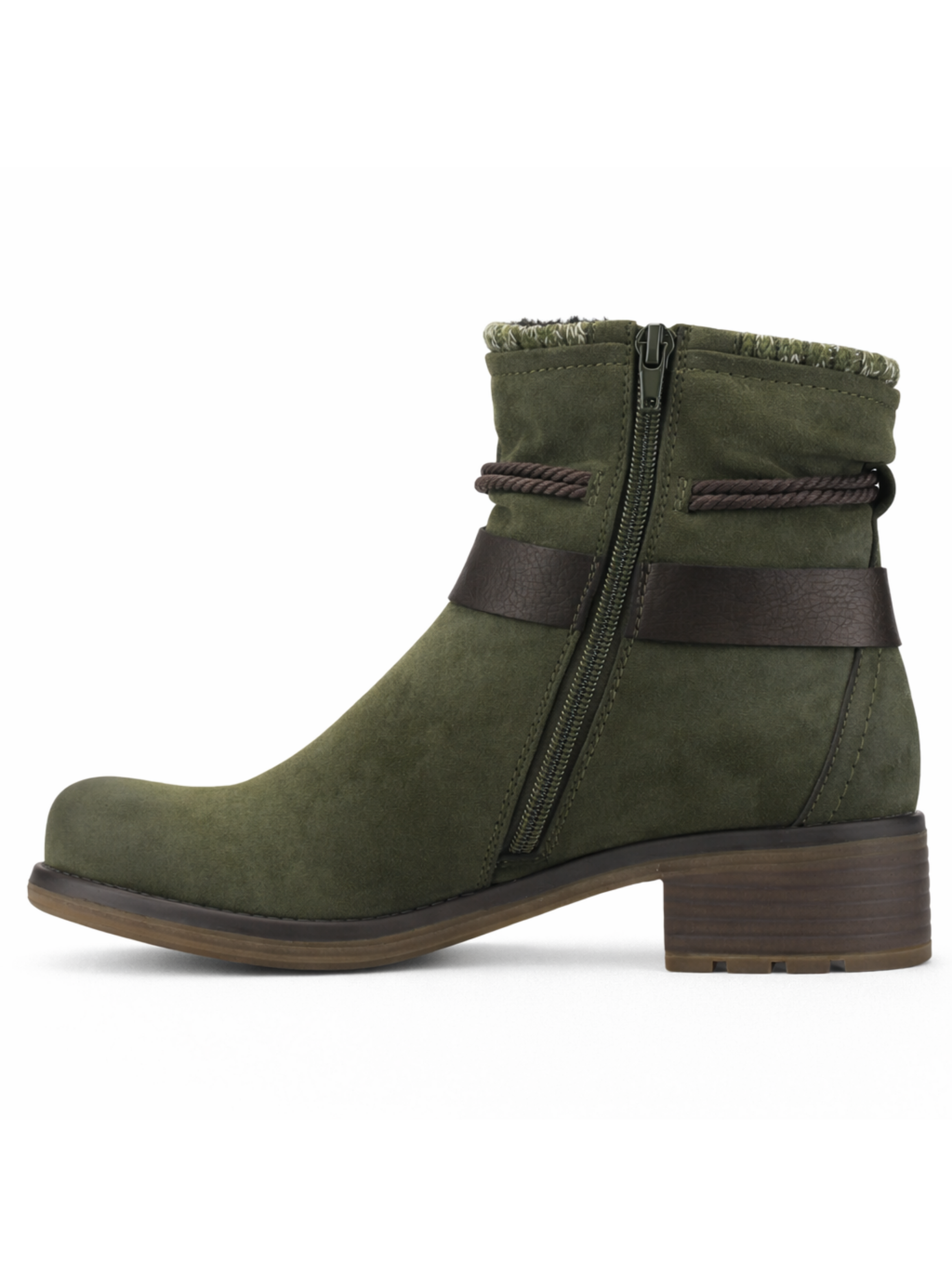 Botin Oliva Mujer Casual Chalada Torke-1