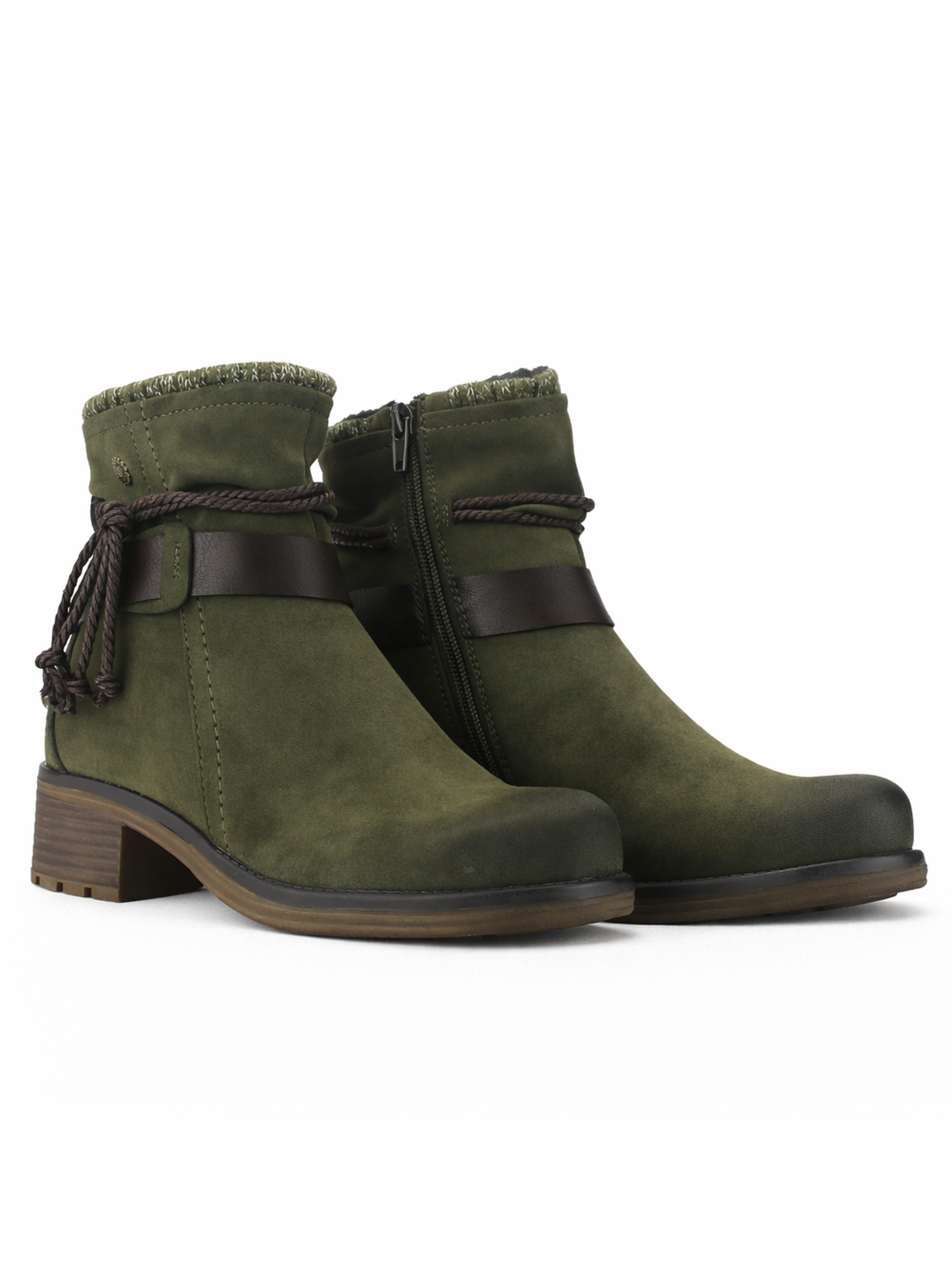 Botin Oliva Mujer Casual Chalada Torke-4