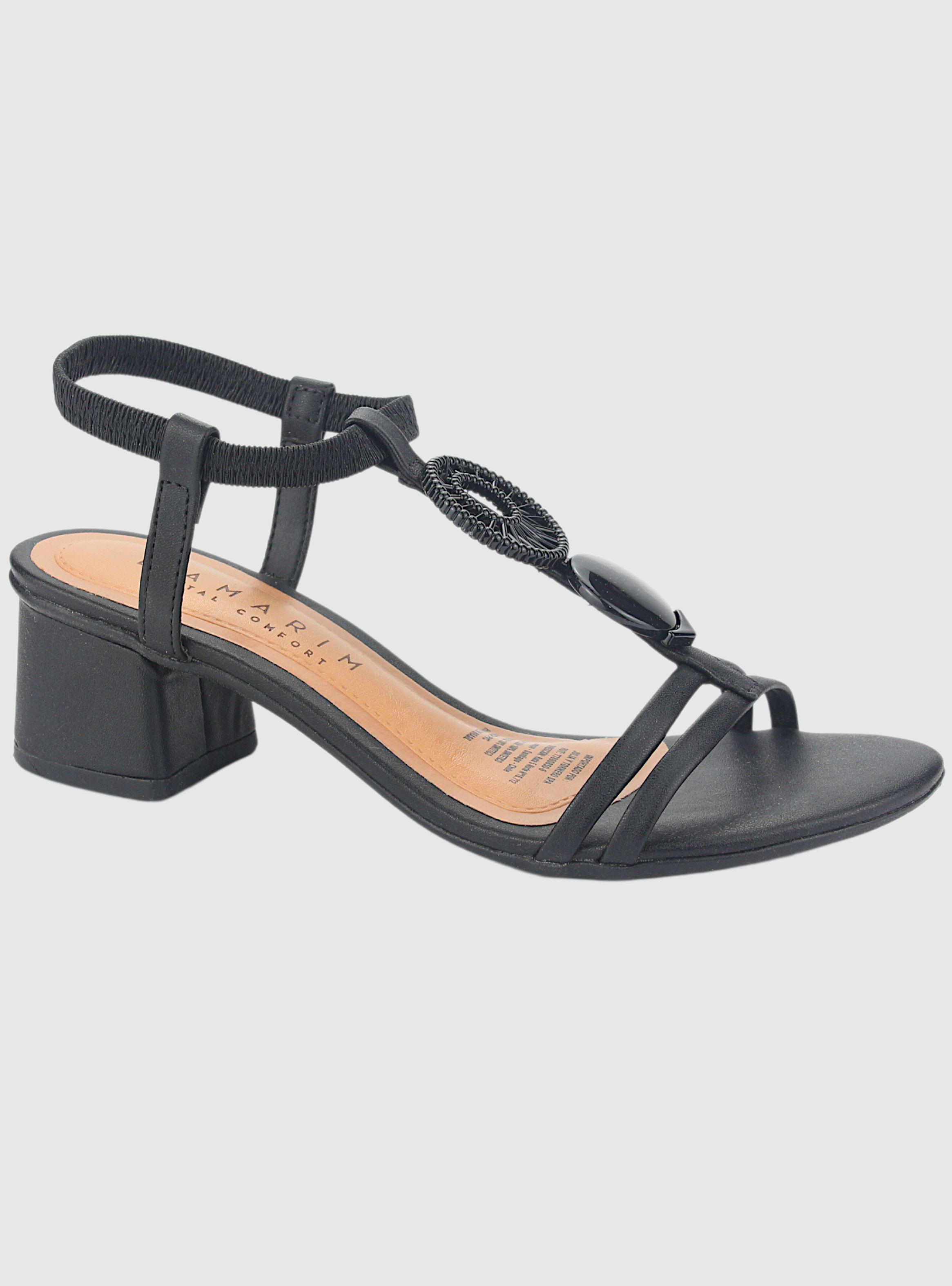Sandalia Ramarim Mujer 235224 Negro Casual-0