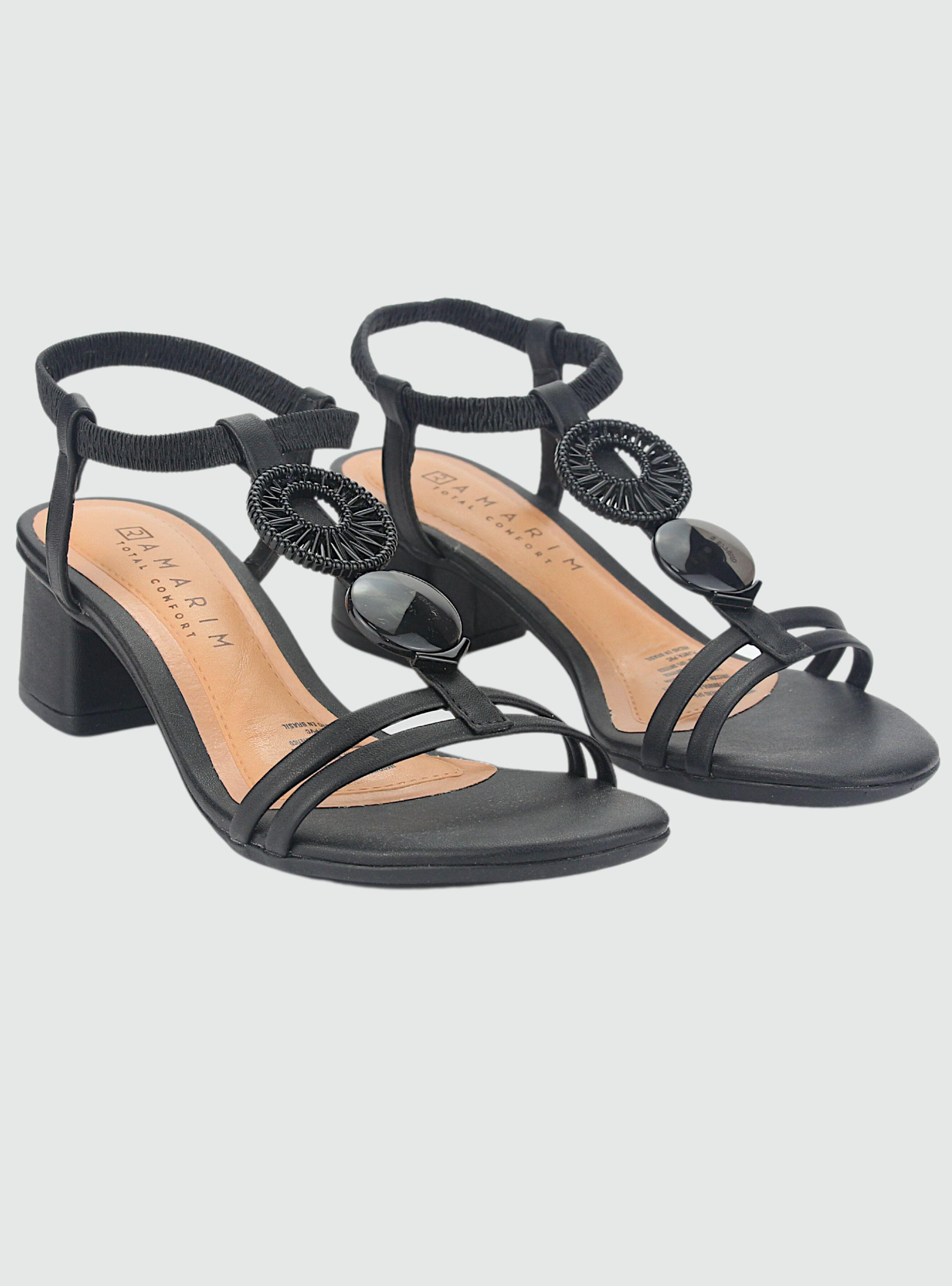 Sandalia Ramarim Mujer 235224 Negro Casual-4