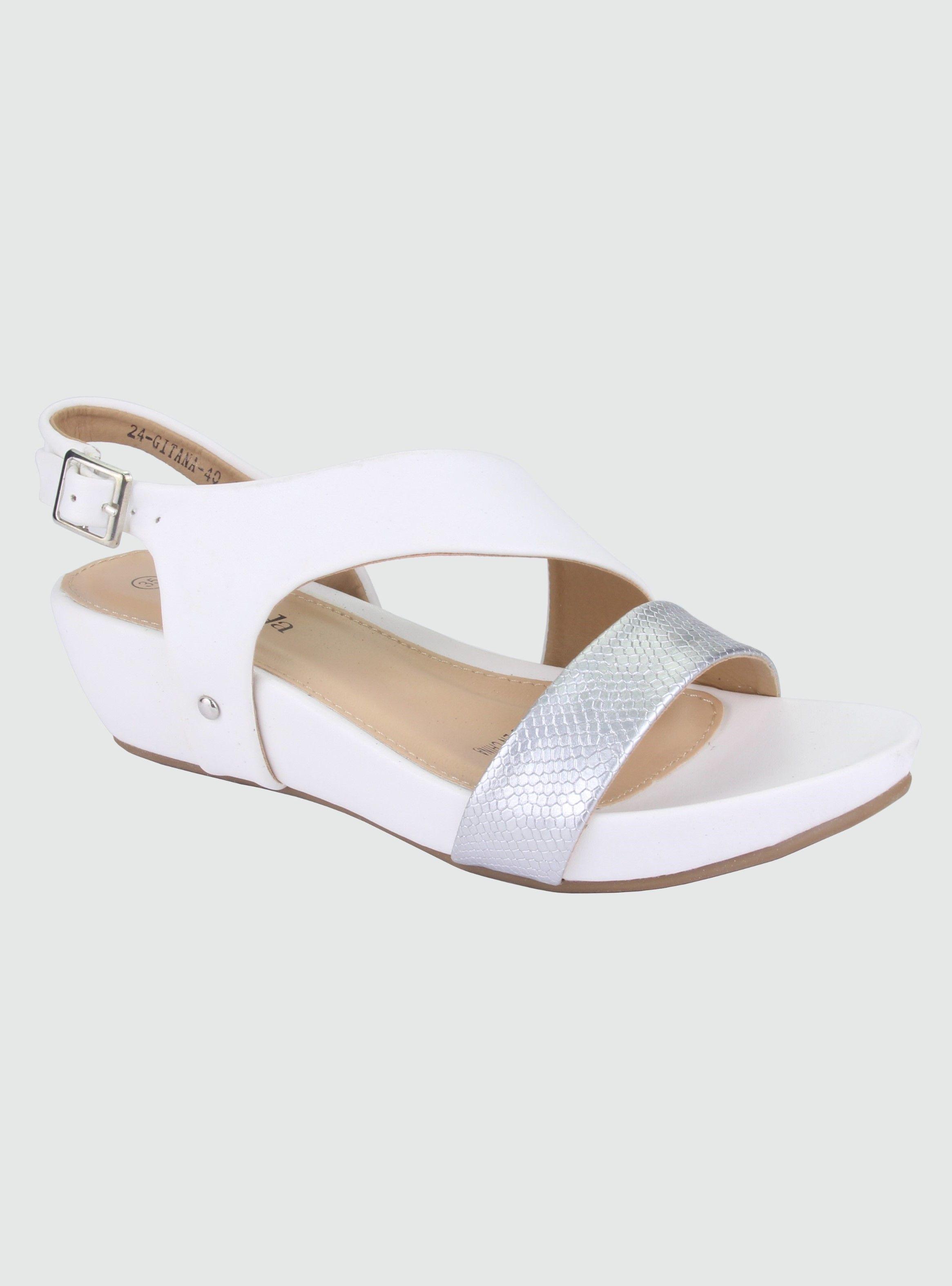 Sandalia Chalada Mujer Gitana-40 Blanco Moda-0