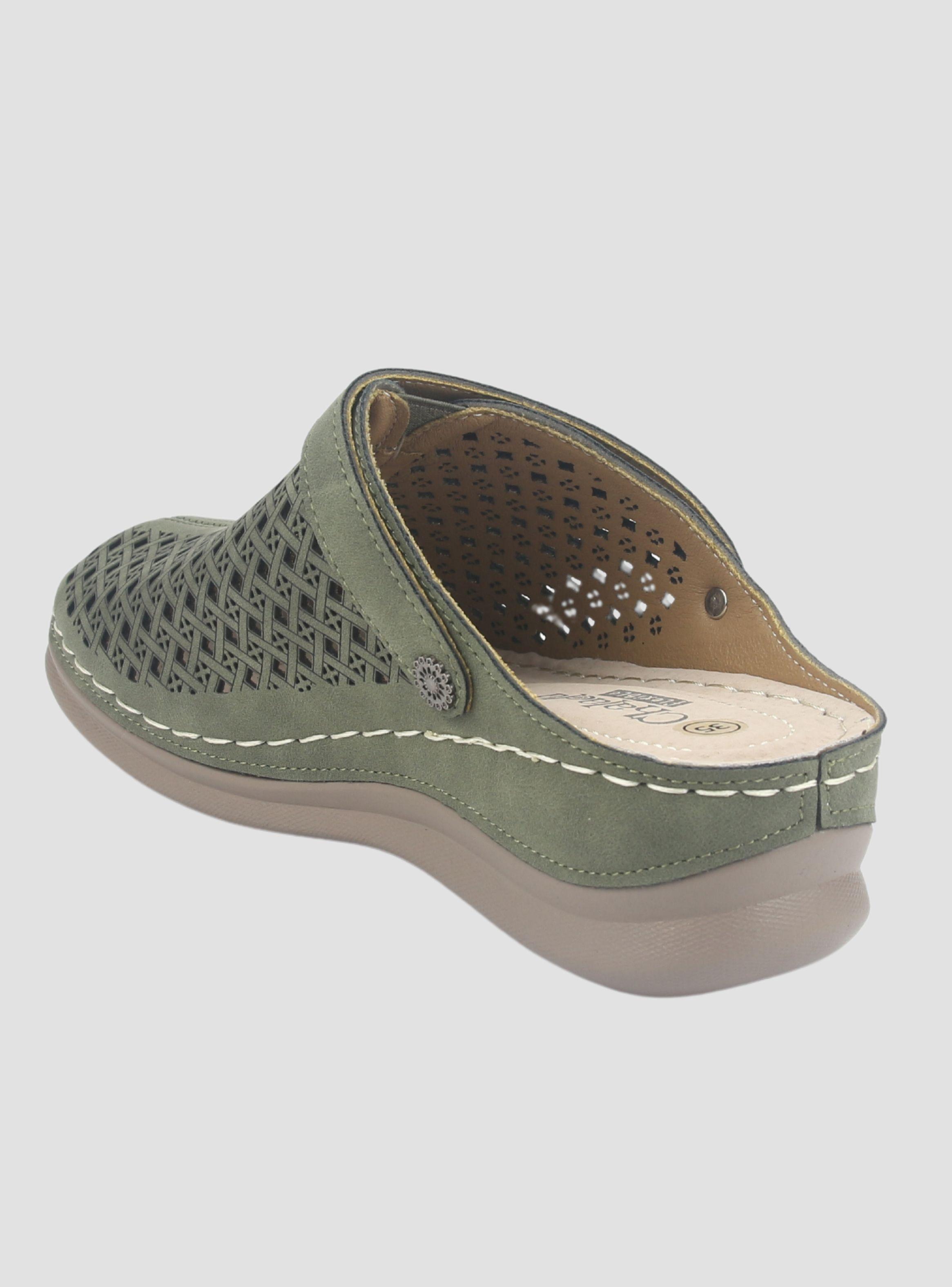 Zapato Chalada Mujer Musa-3 Verde Casual-3