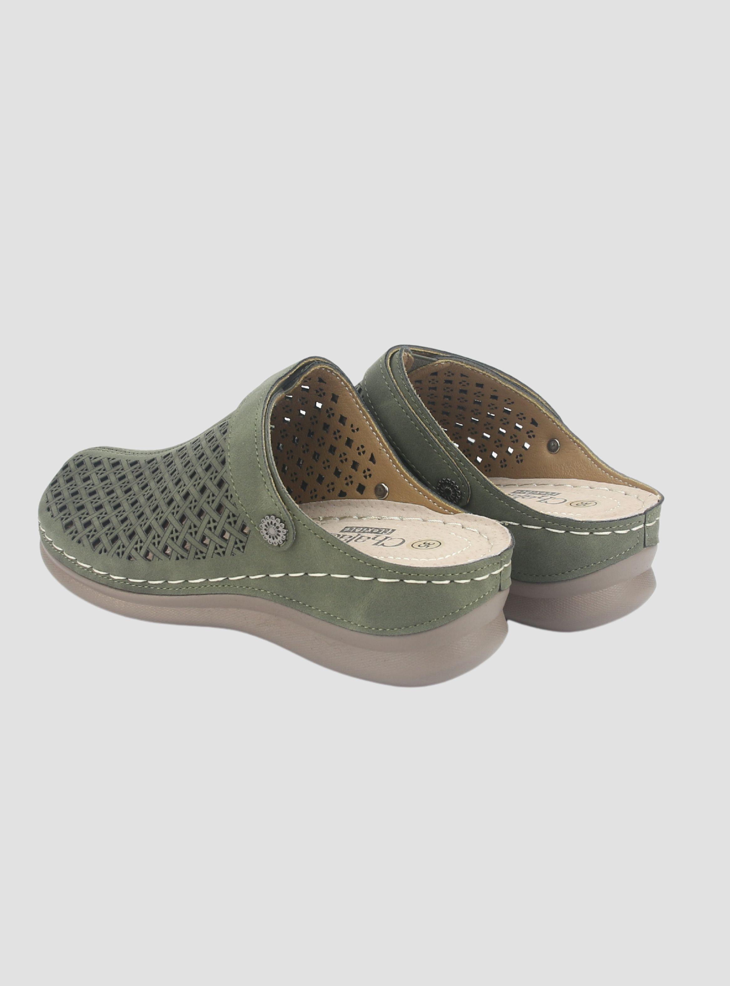 Zapato Chalada Mujer Musa-3 Verde Casual-5