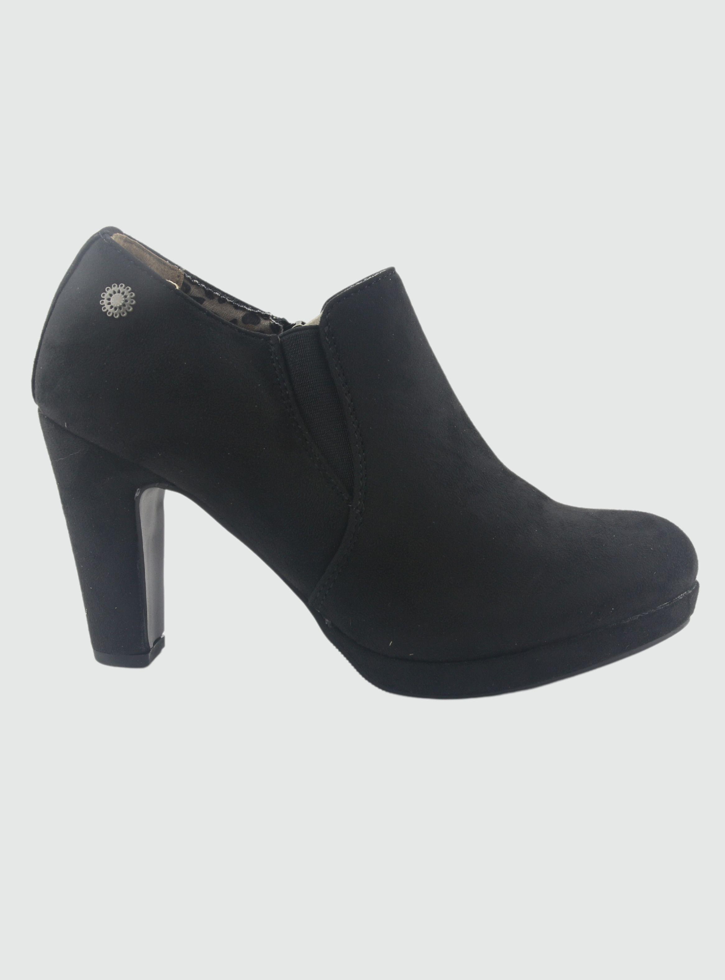 Botin Chalada Mujer Plataform-8 Negro Casual-0