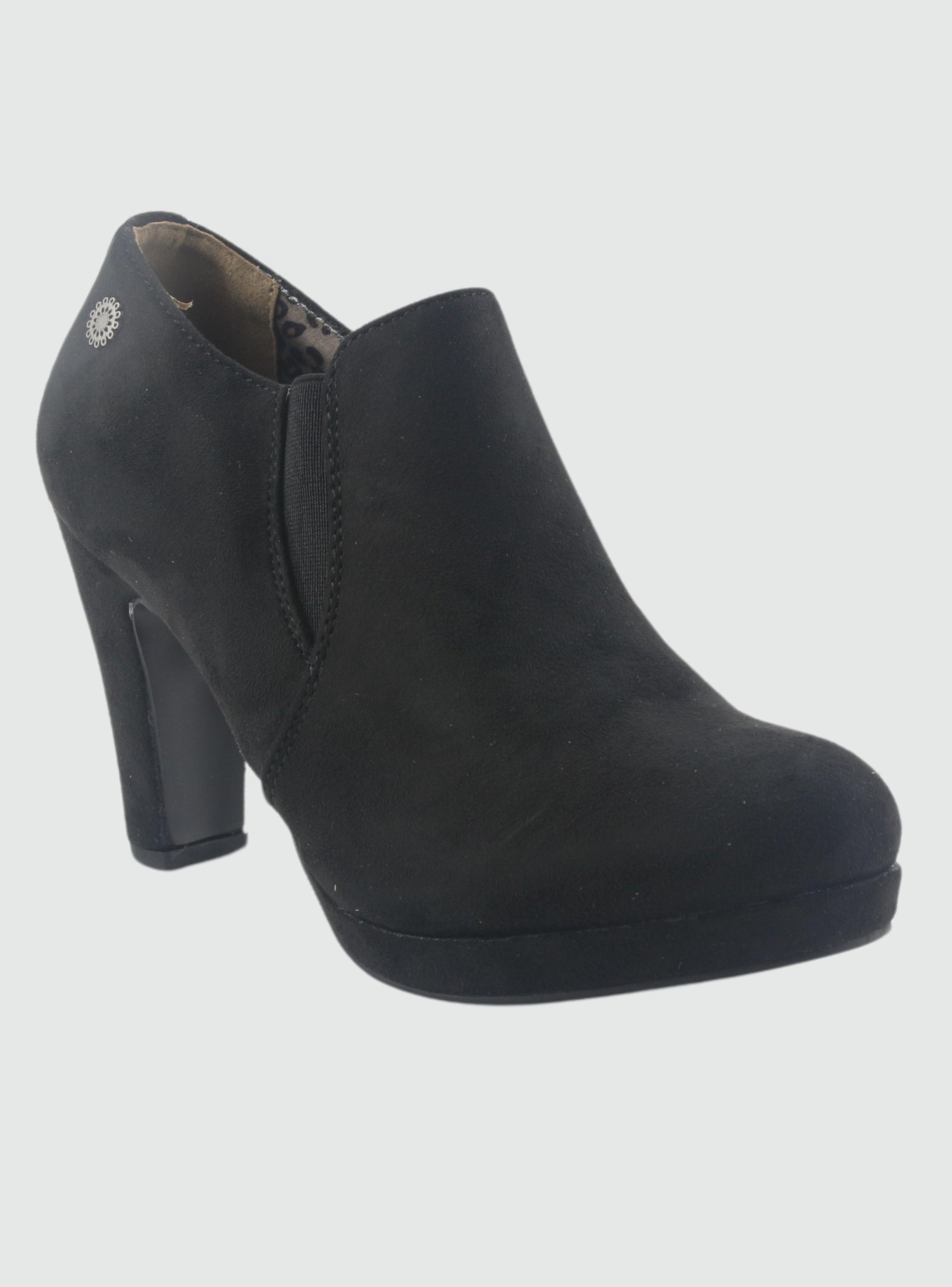 Botin Chalada Mujer Plataform-8 Negro Casual-2